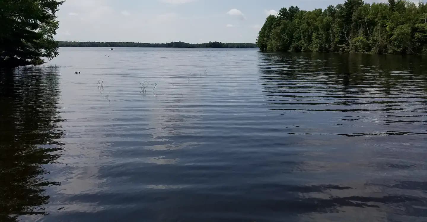 Moose Lake Boat Landing View