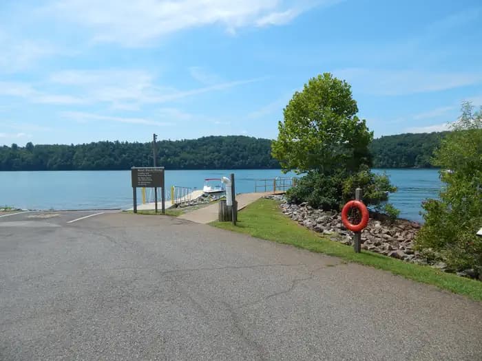 Water access to Philpott Lake at Goose Point.