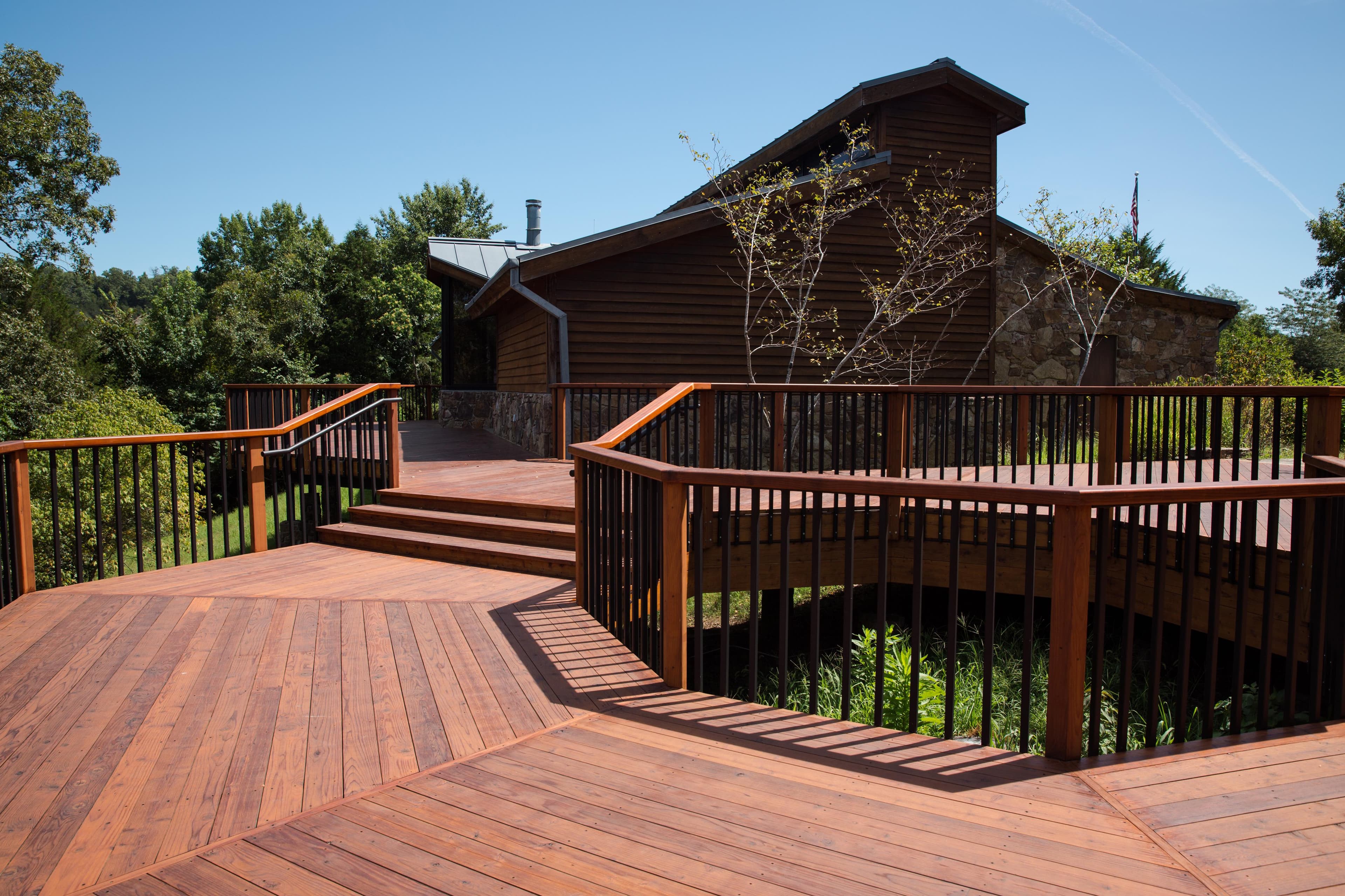 Tyler Bend Visitor Center Deck