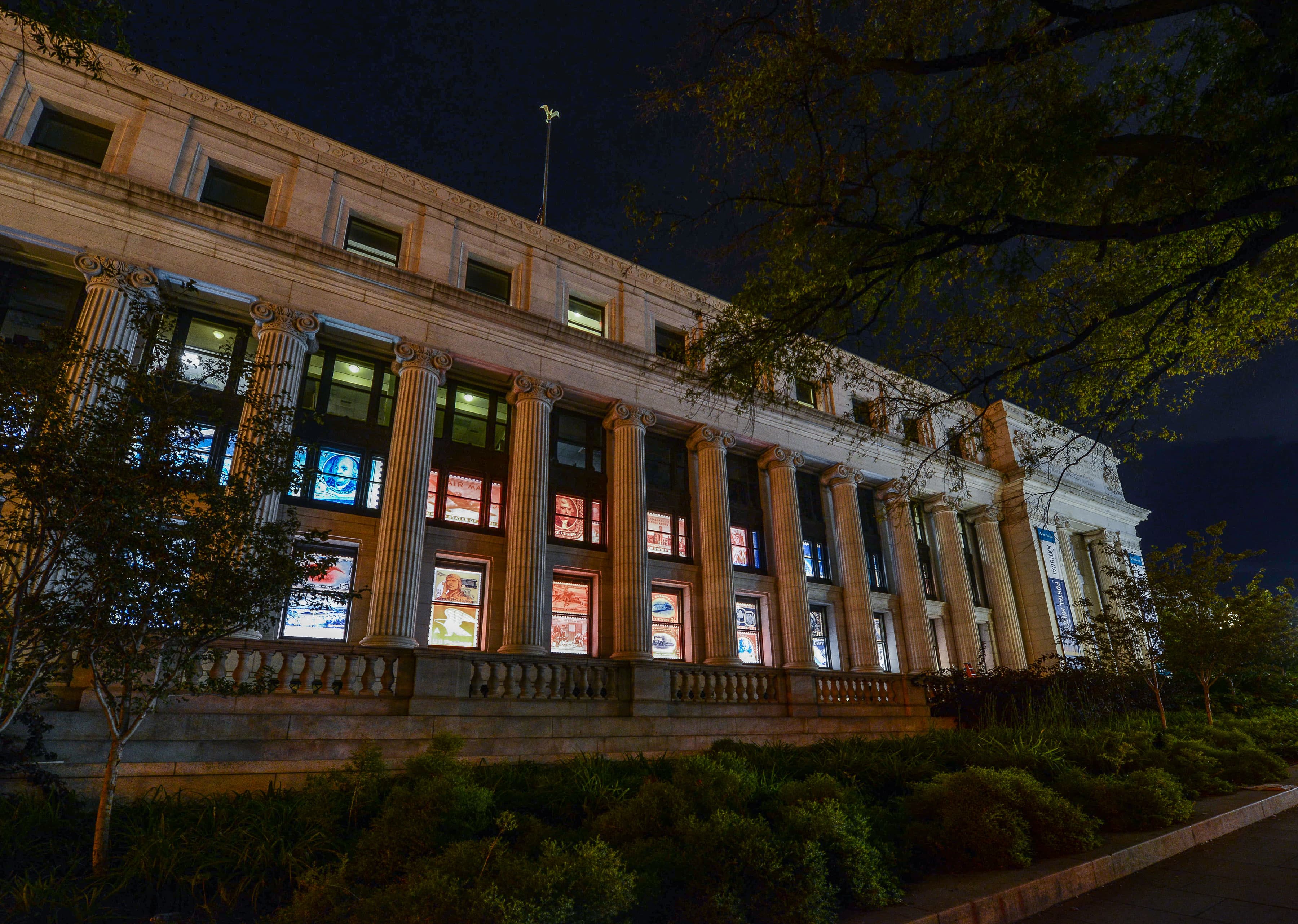 Front view of museum