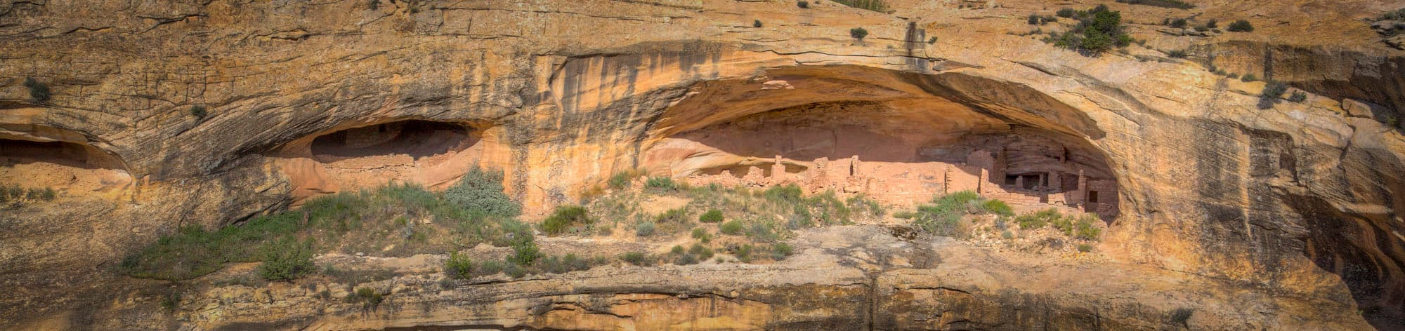 Butler Wash - Kivas where Anasazi activities were held.