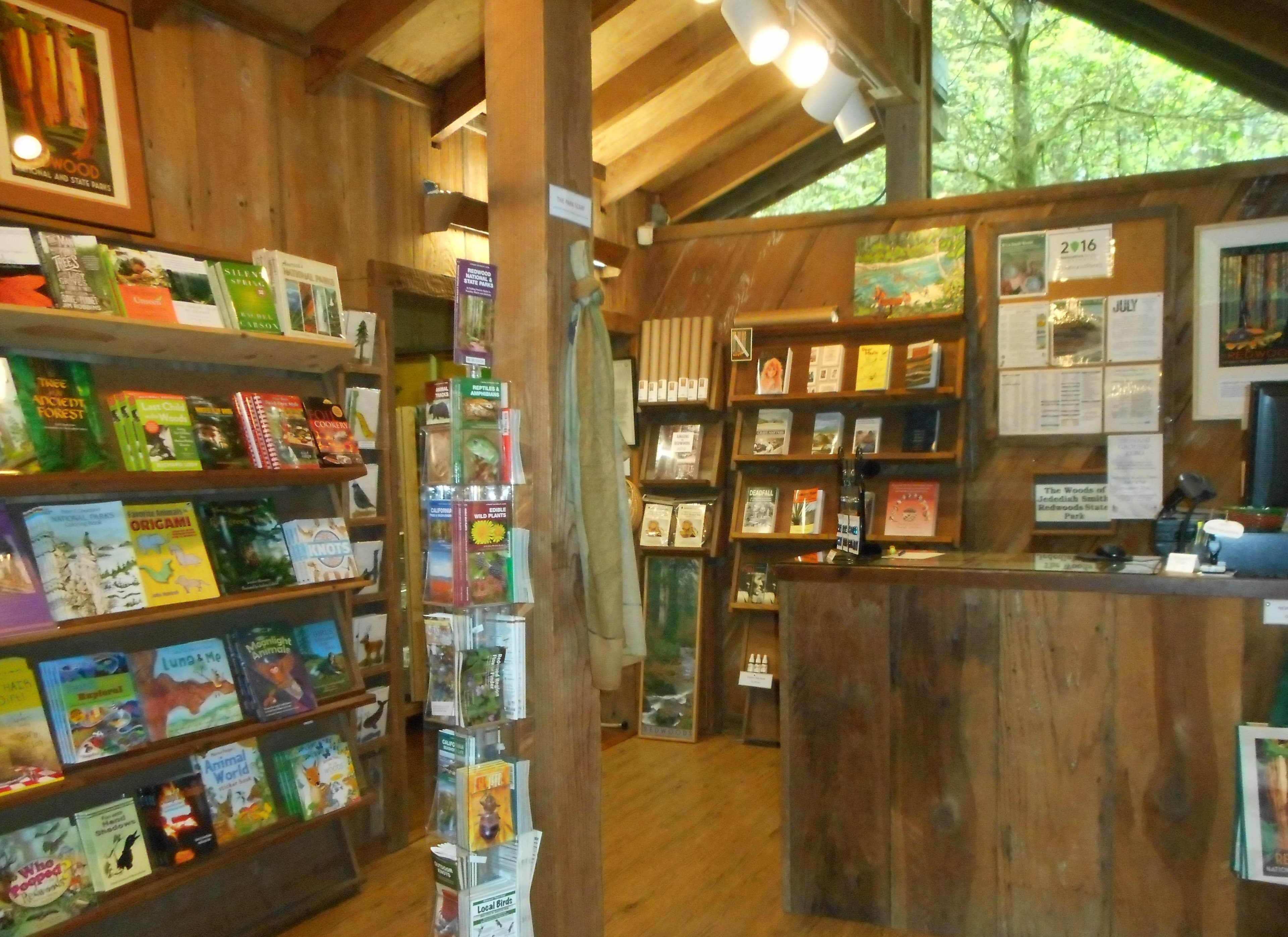 Inside Jed Smith Visitor Center