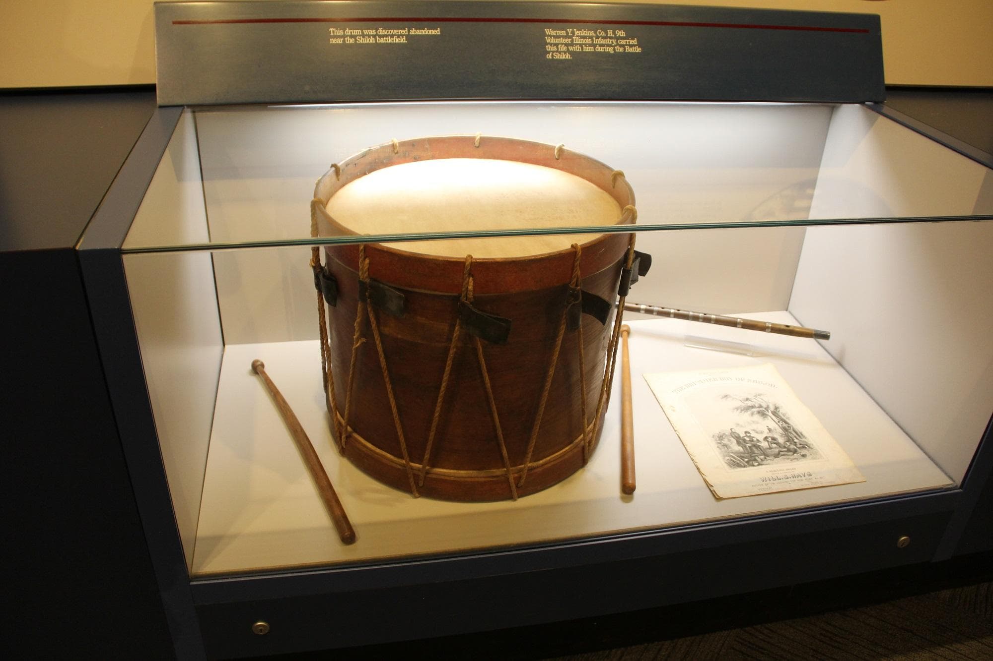 Original Civil War Drum found on the Shiloh Battlefield