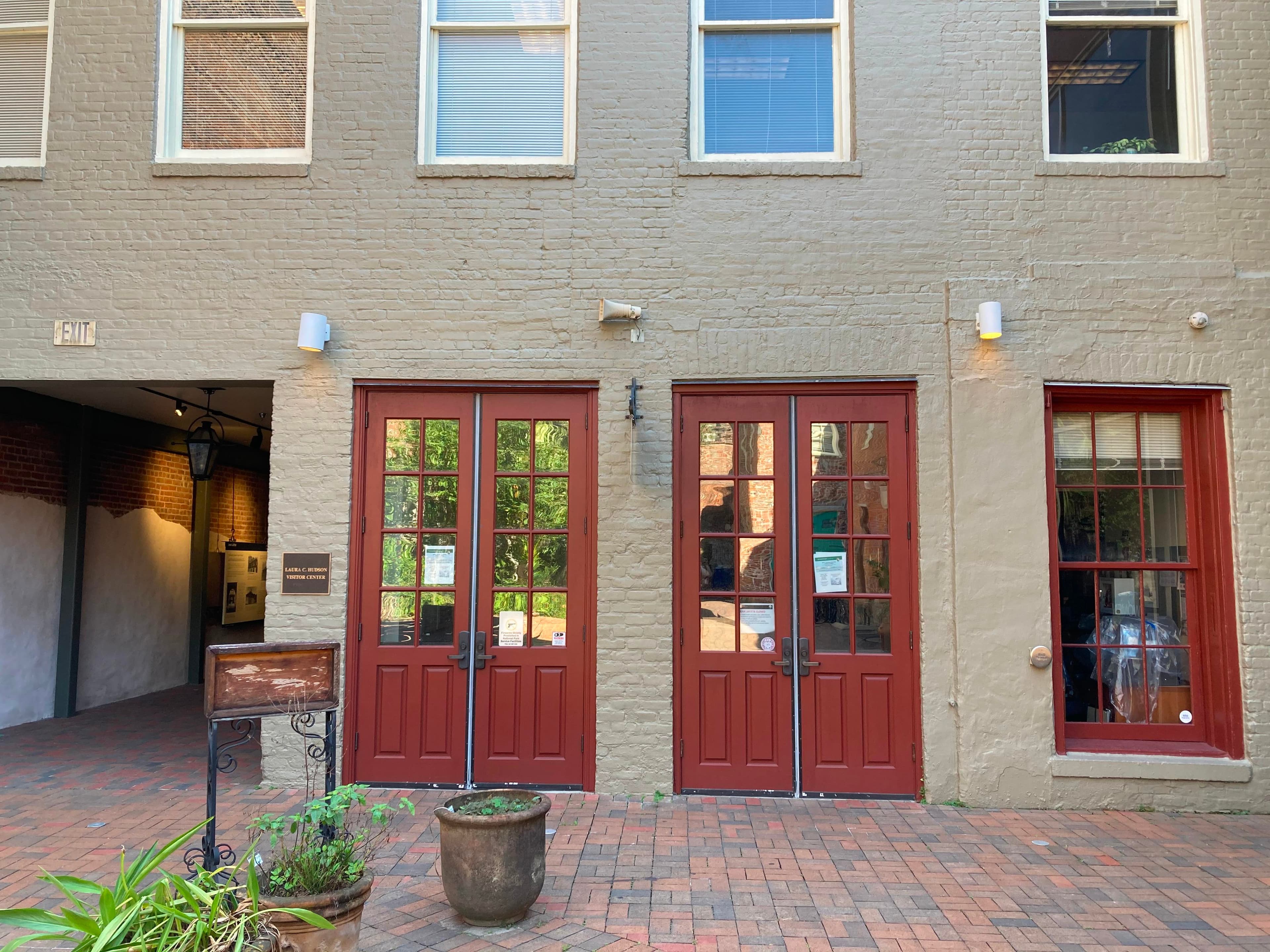 Doors to the Visitor Center