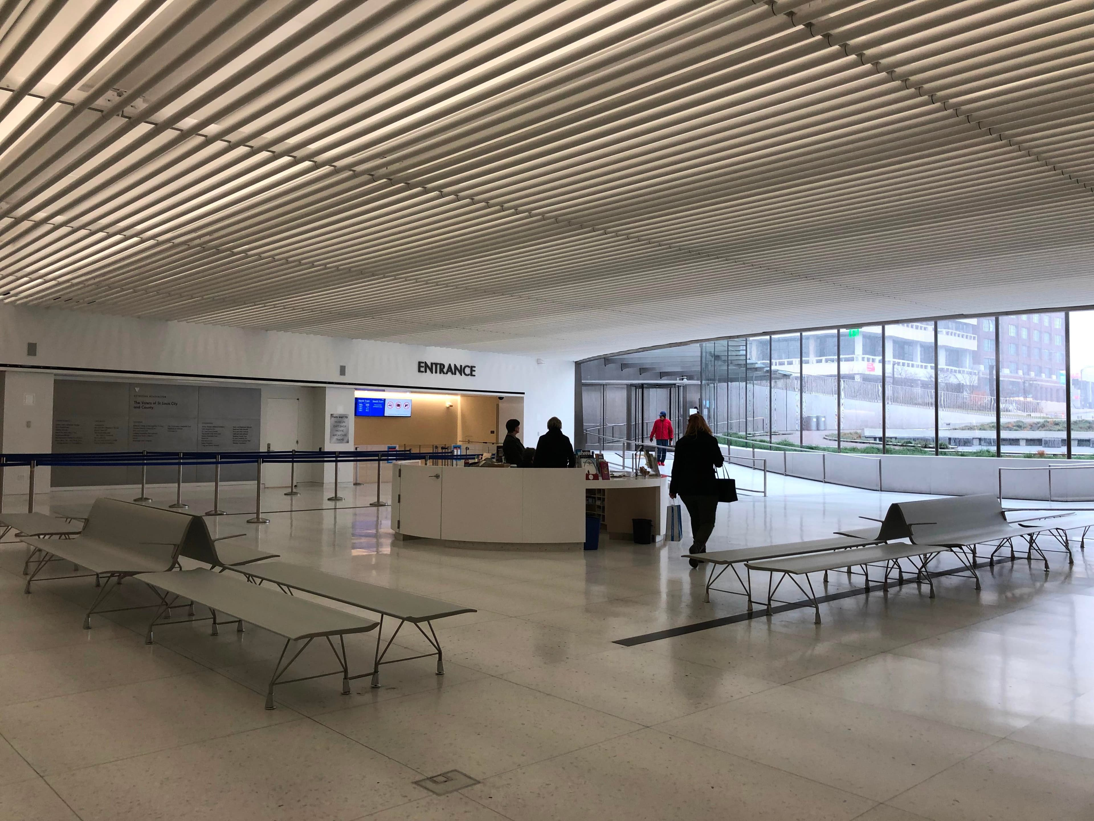 Inside the Gateway Arch Visitor Center