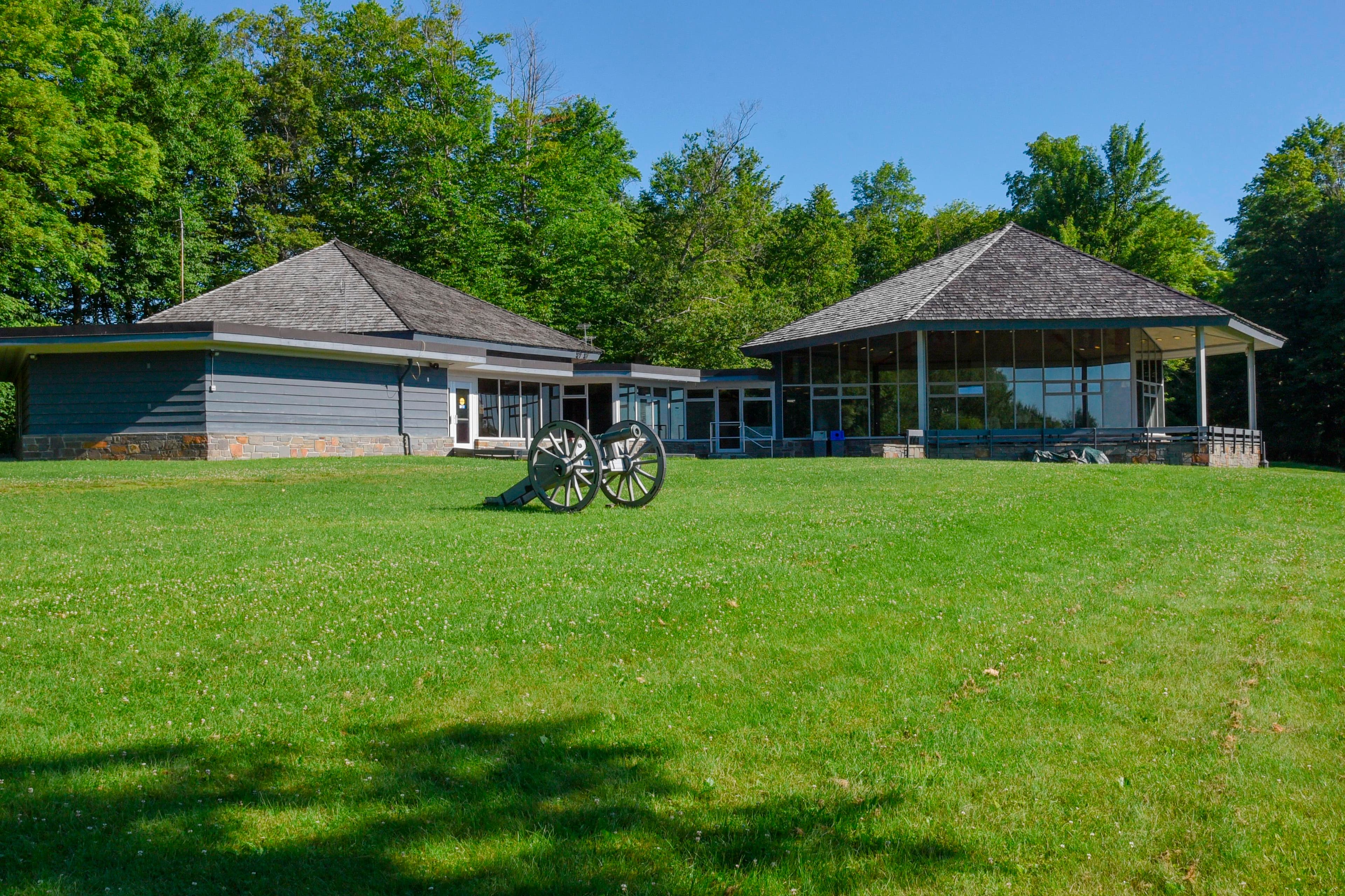 Lawn behind Visitor Center at Saratoga NHP
