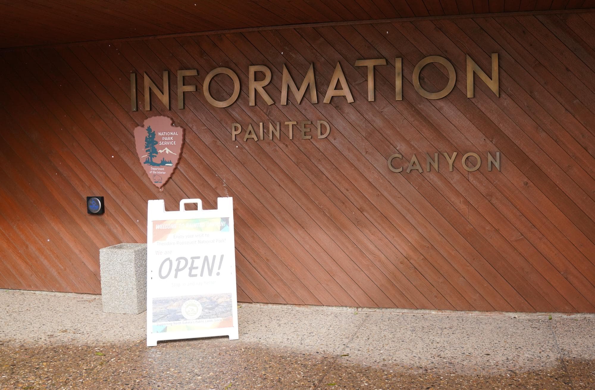 Front of Painted Canyon Visitor Center