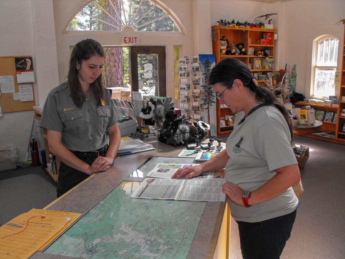 Information desk and park store
