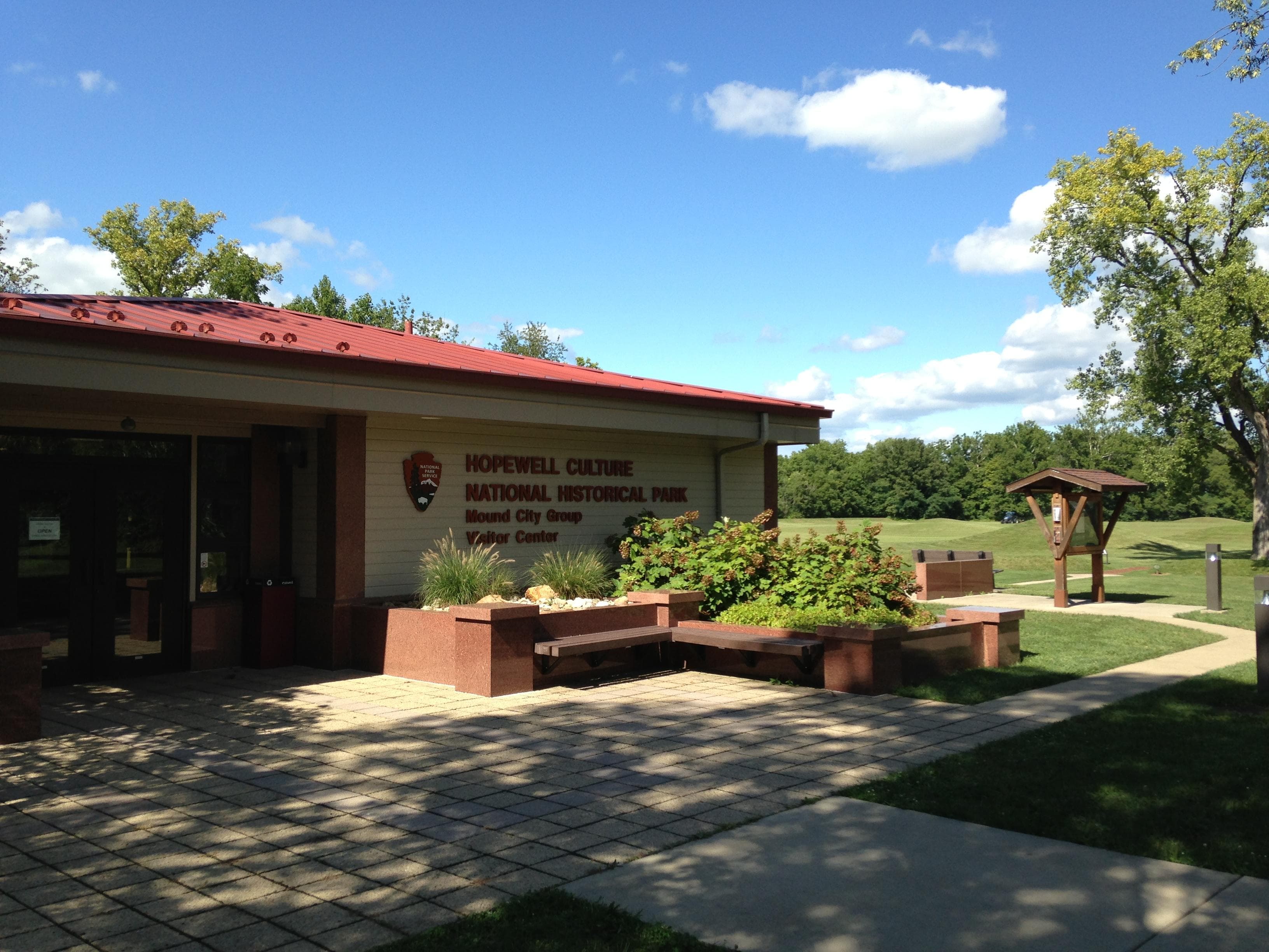 Visitor center in the summer
