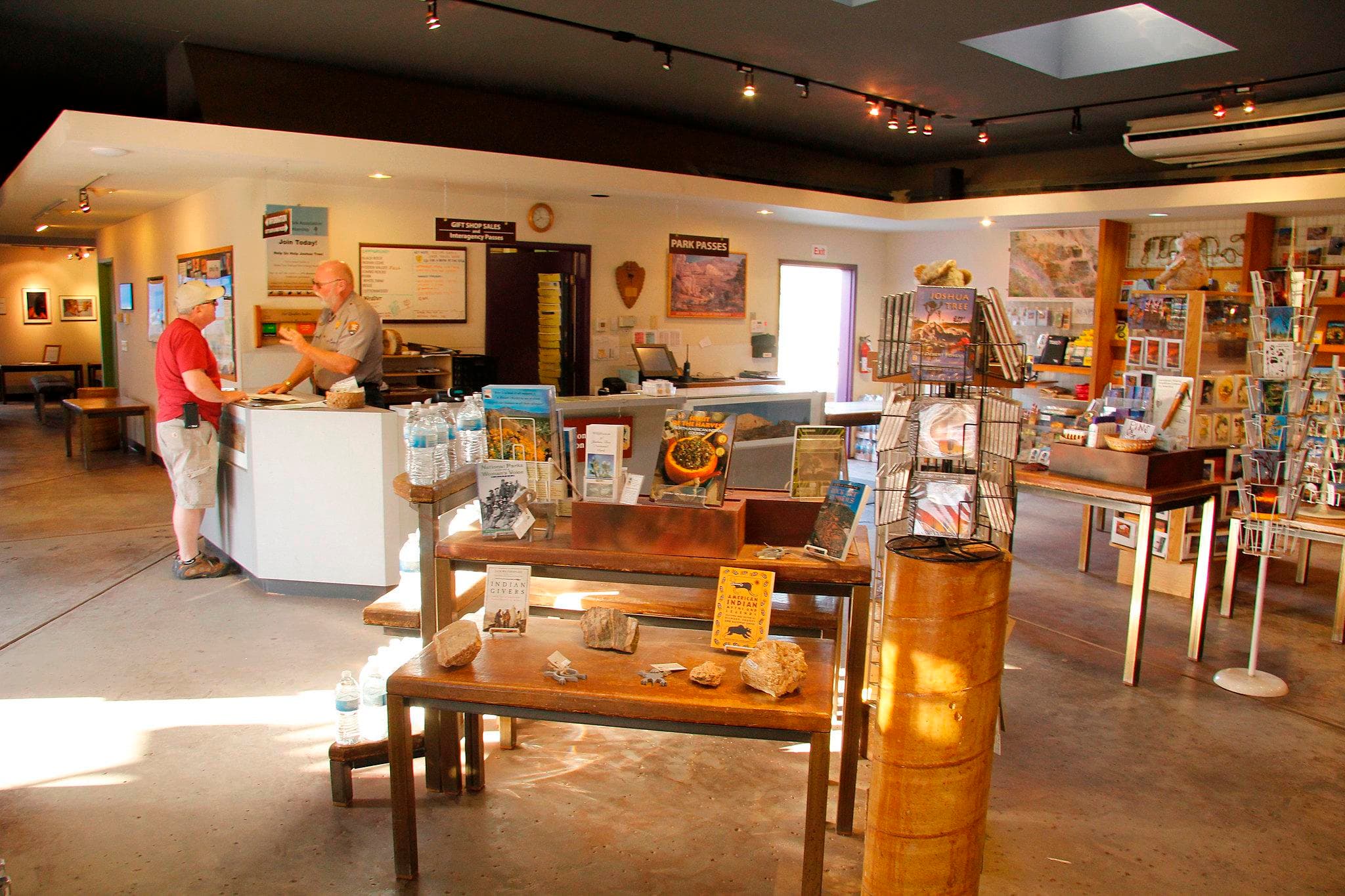 The bookstore in the Joshua Tree Visitor Center