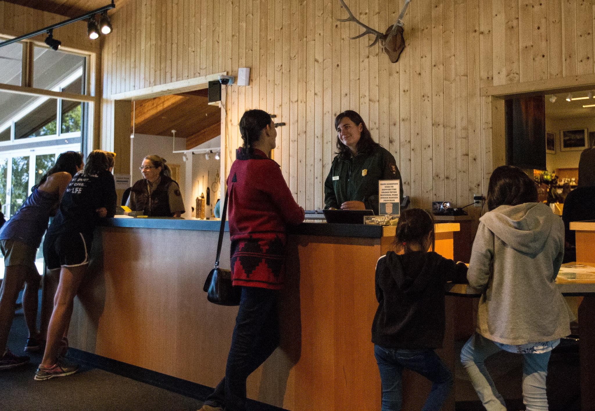 Ranger Desk at the Colter Bay Visitor Center