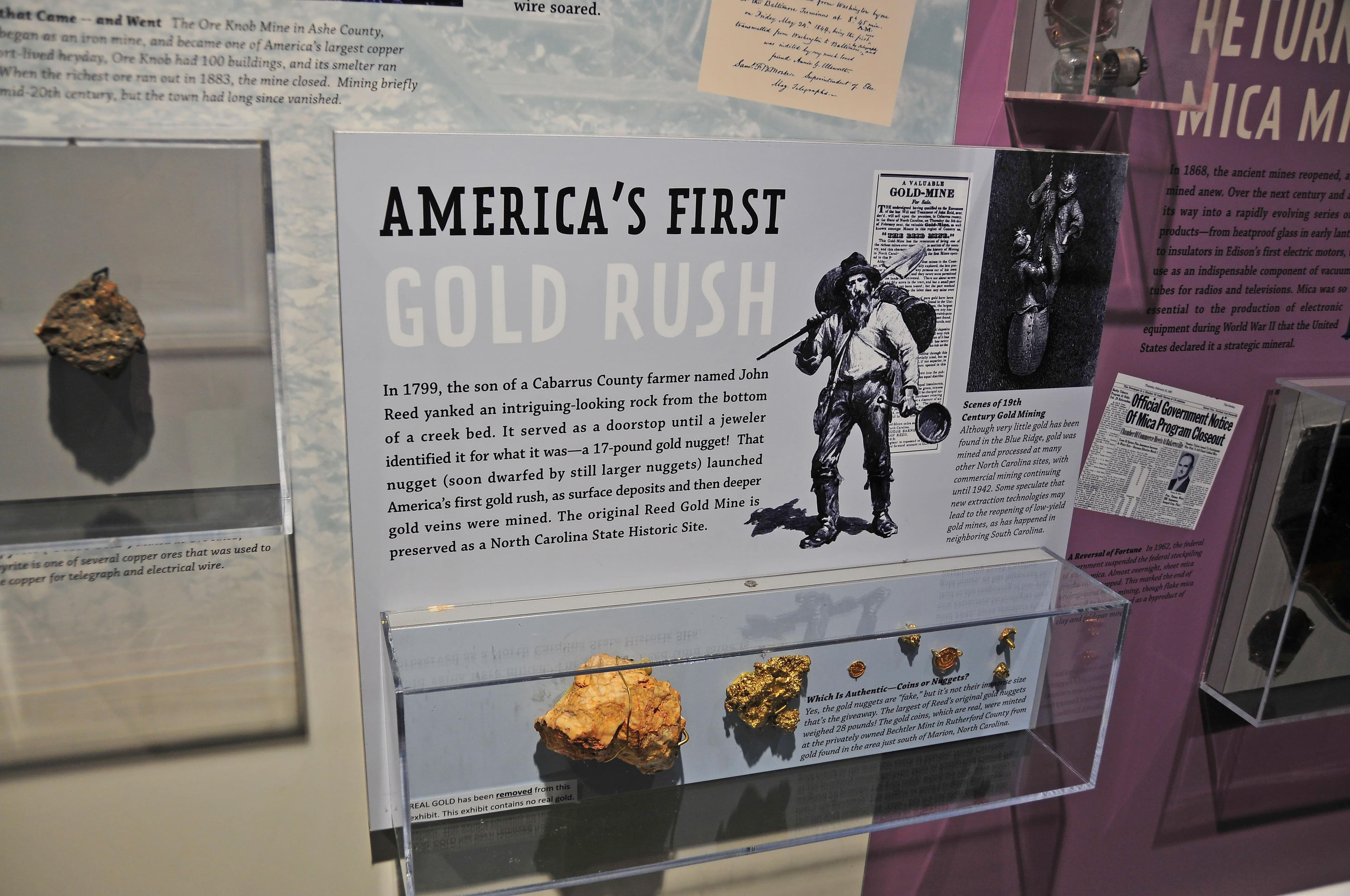 Mineral Museum Exhibit