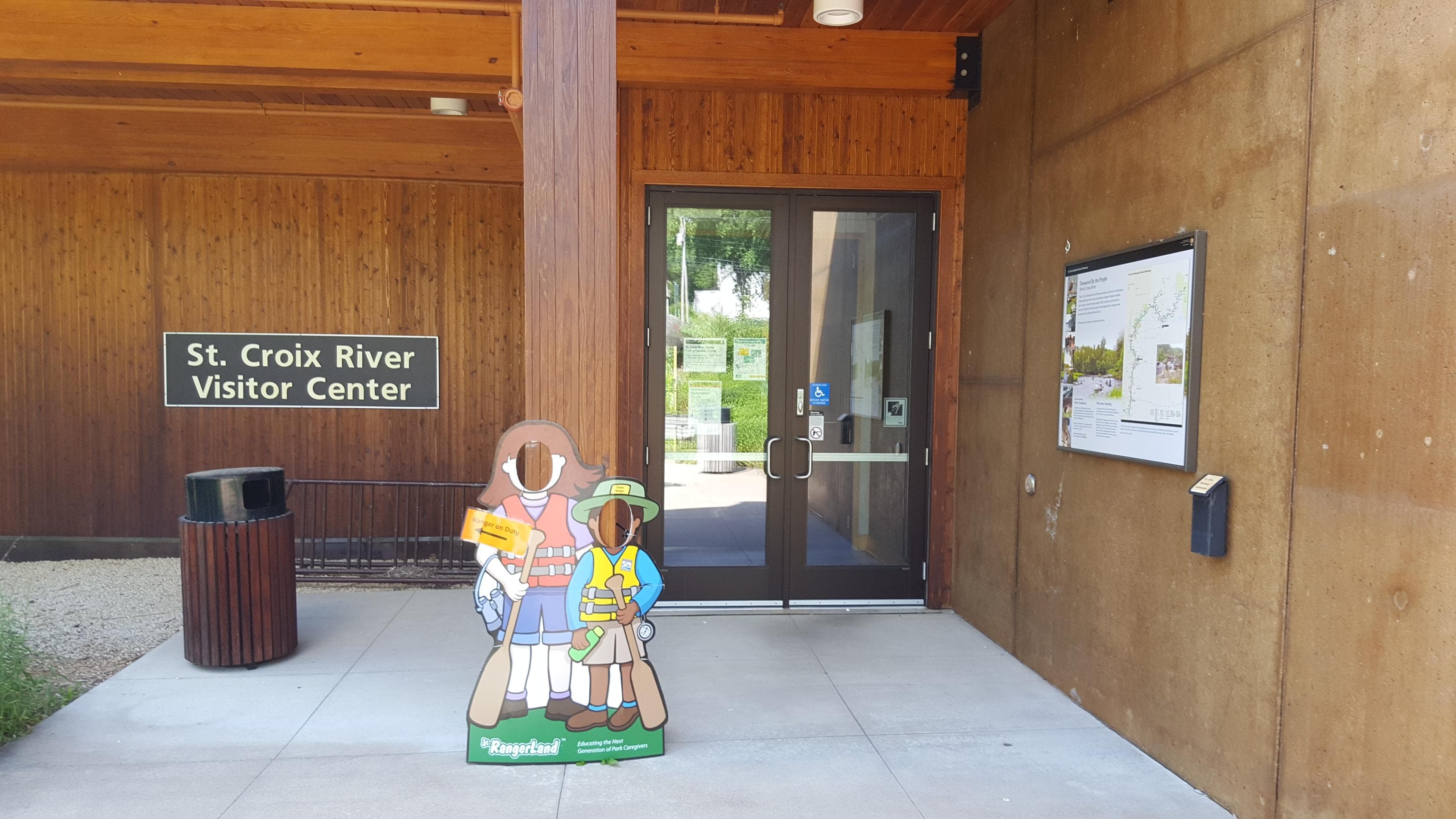 Entrance to the St. Croix River Visitor Center
