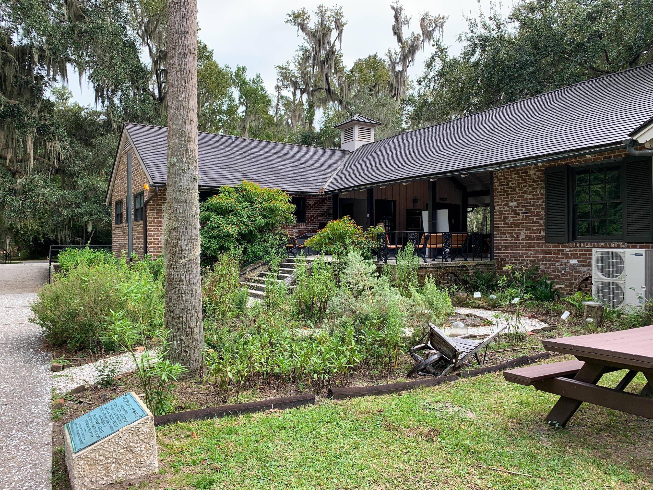 Pollinator garden at Fort Frederica