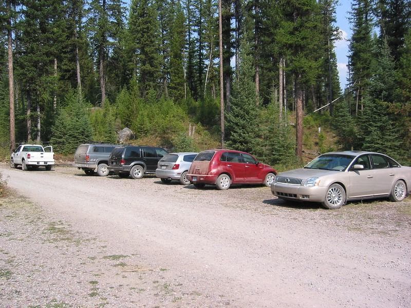 Dusty Cars at Kintla Campgroung