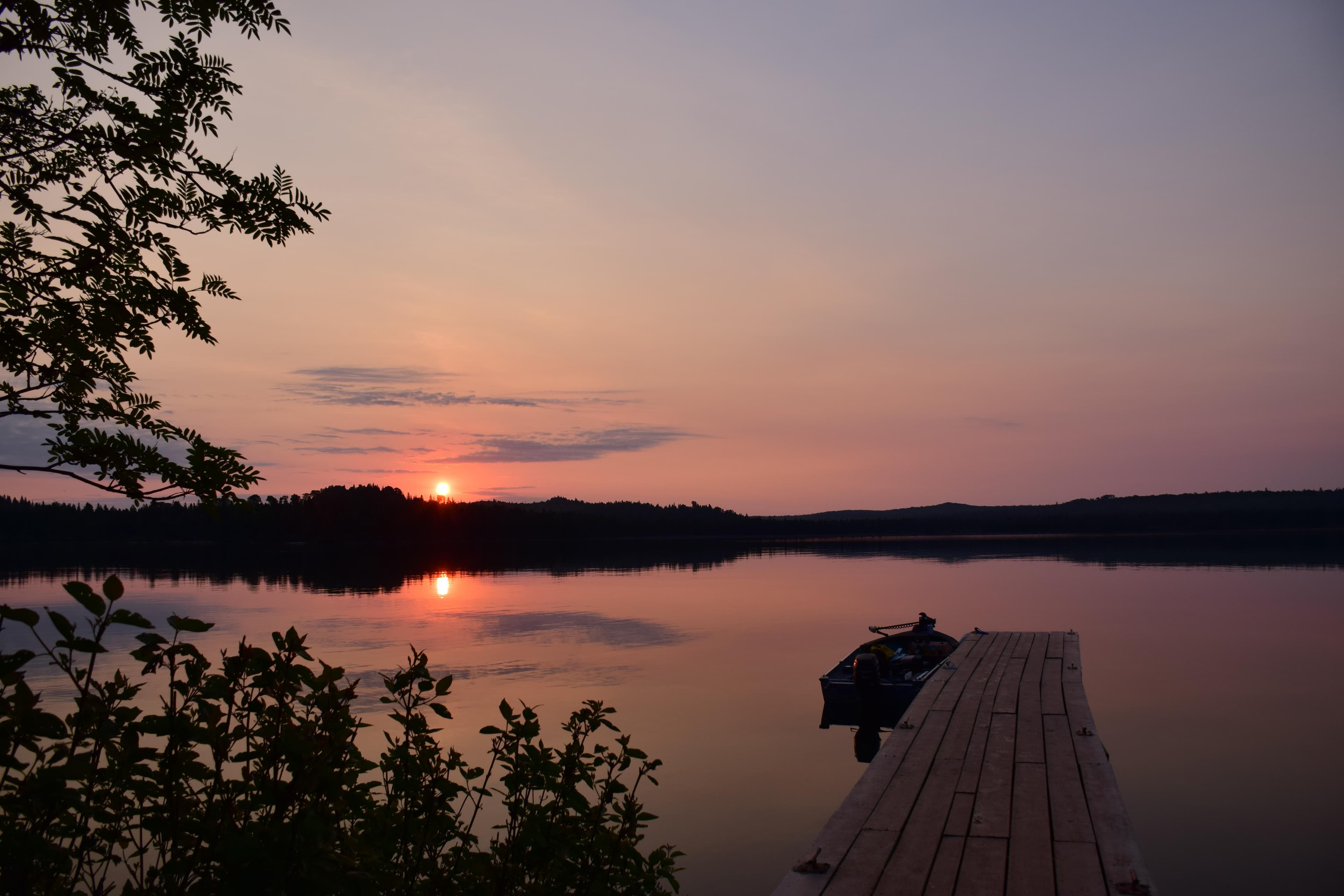Grace Island Dock at Sunset