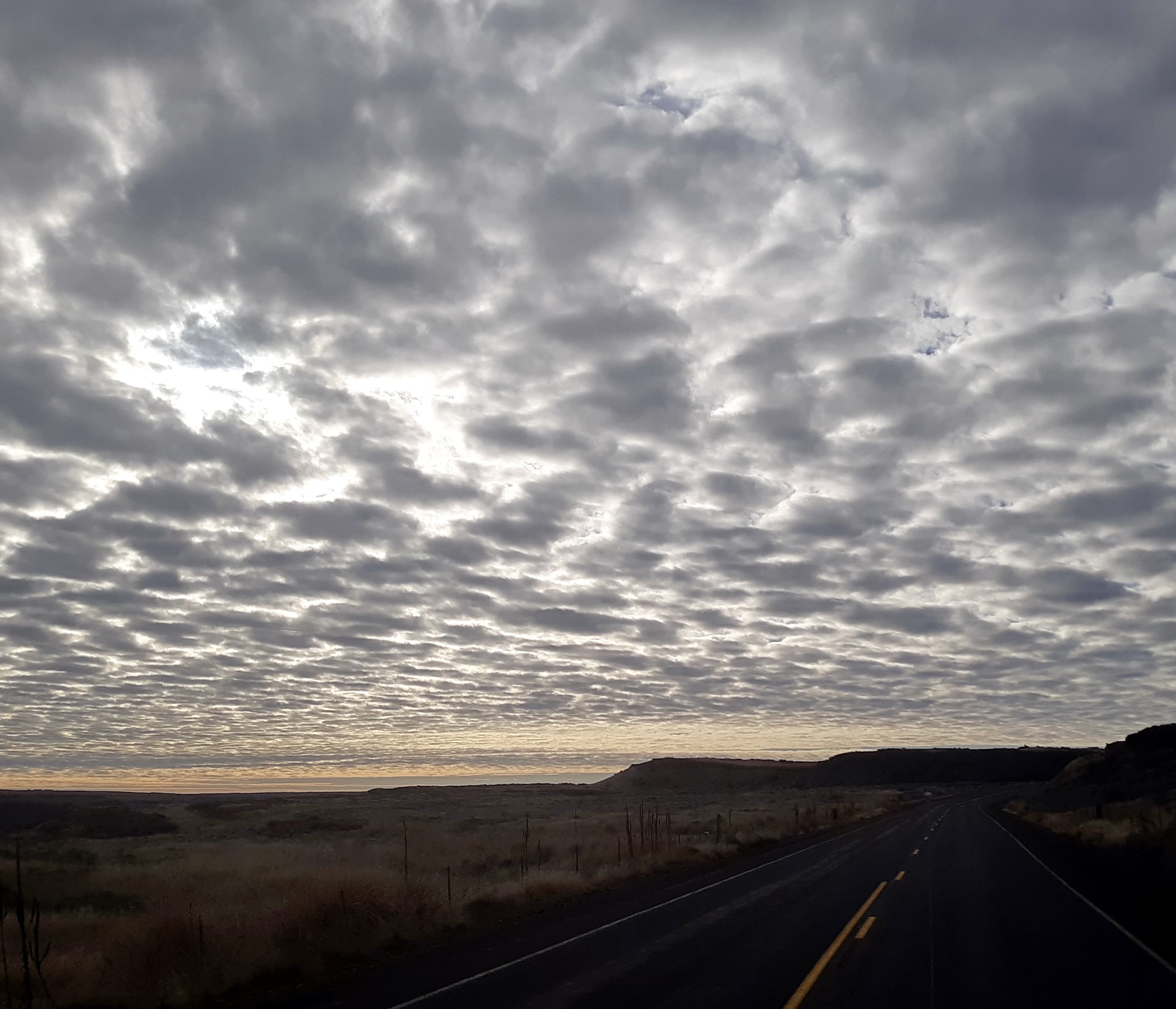 Evening sky at Pacific Lake