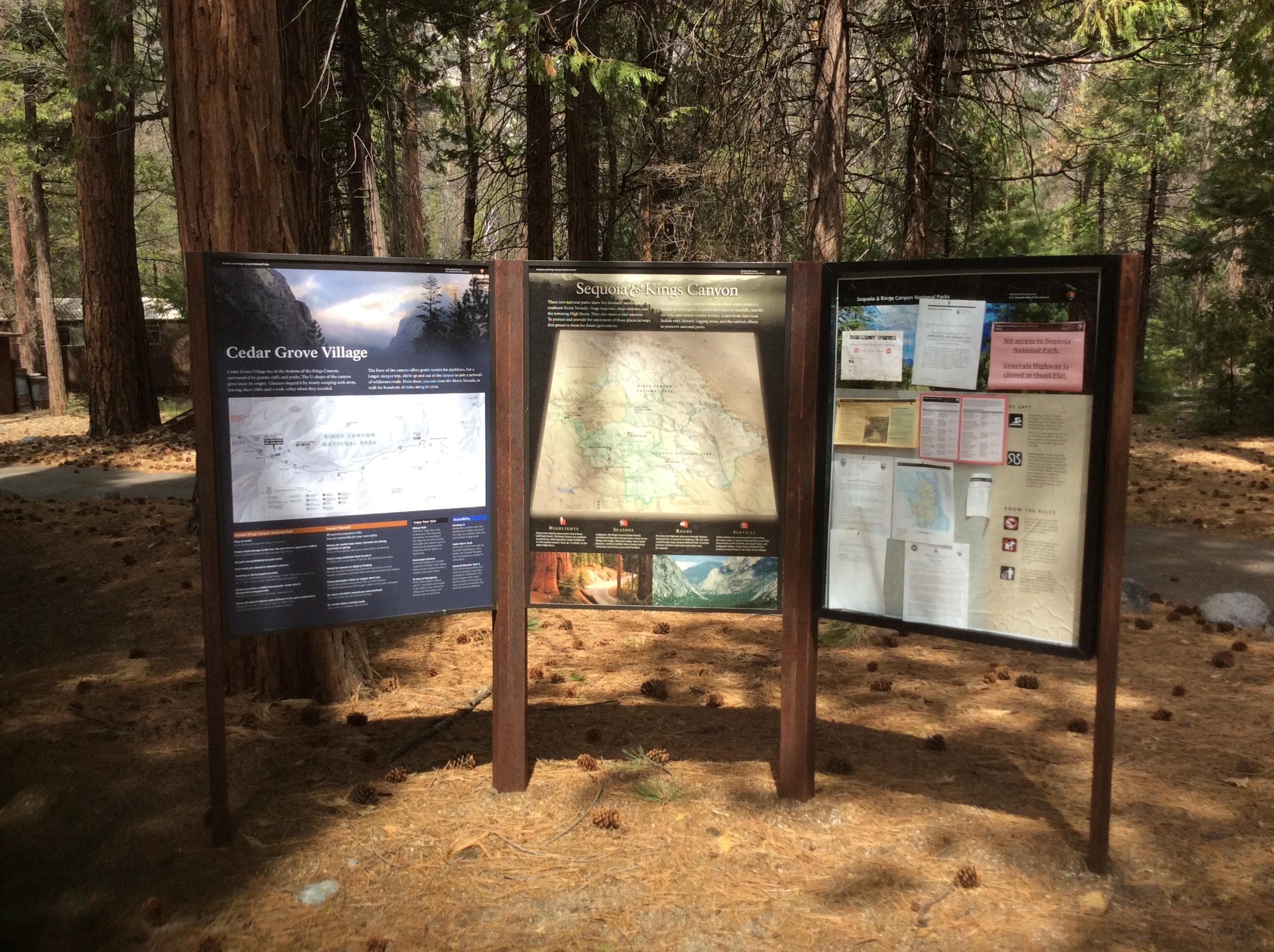 Cedar Grove Village Information Signs