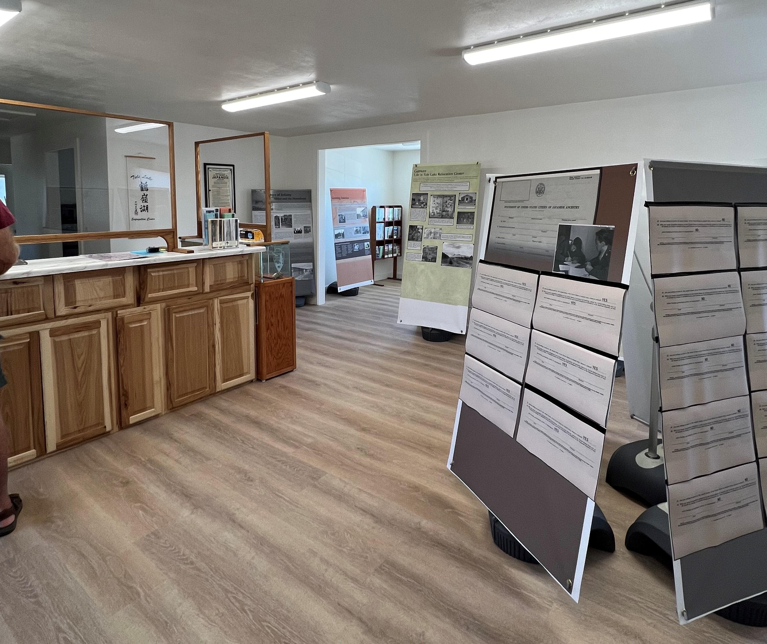 Front Desk and displays