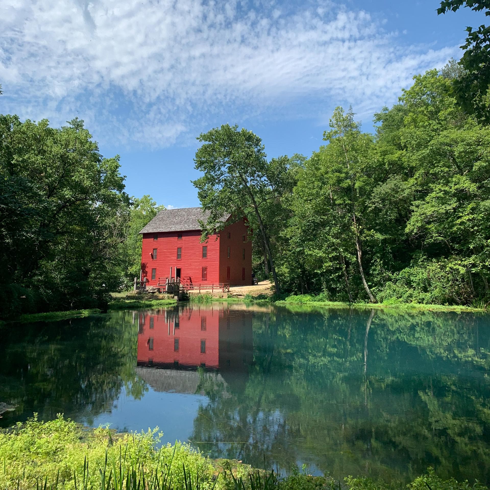 Alley Mill Exterior from the Spring
