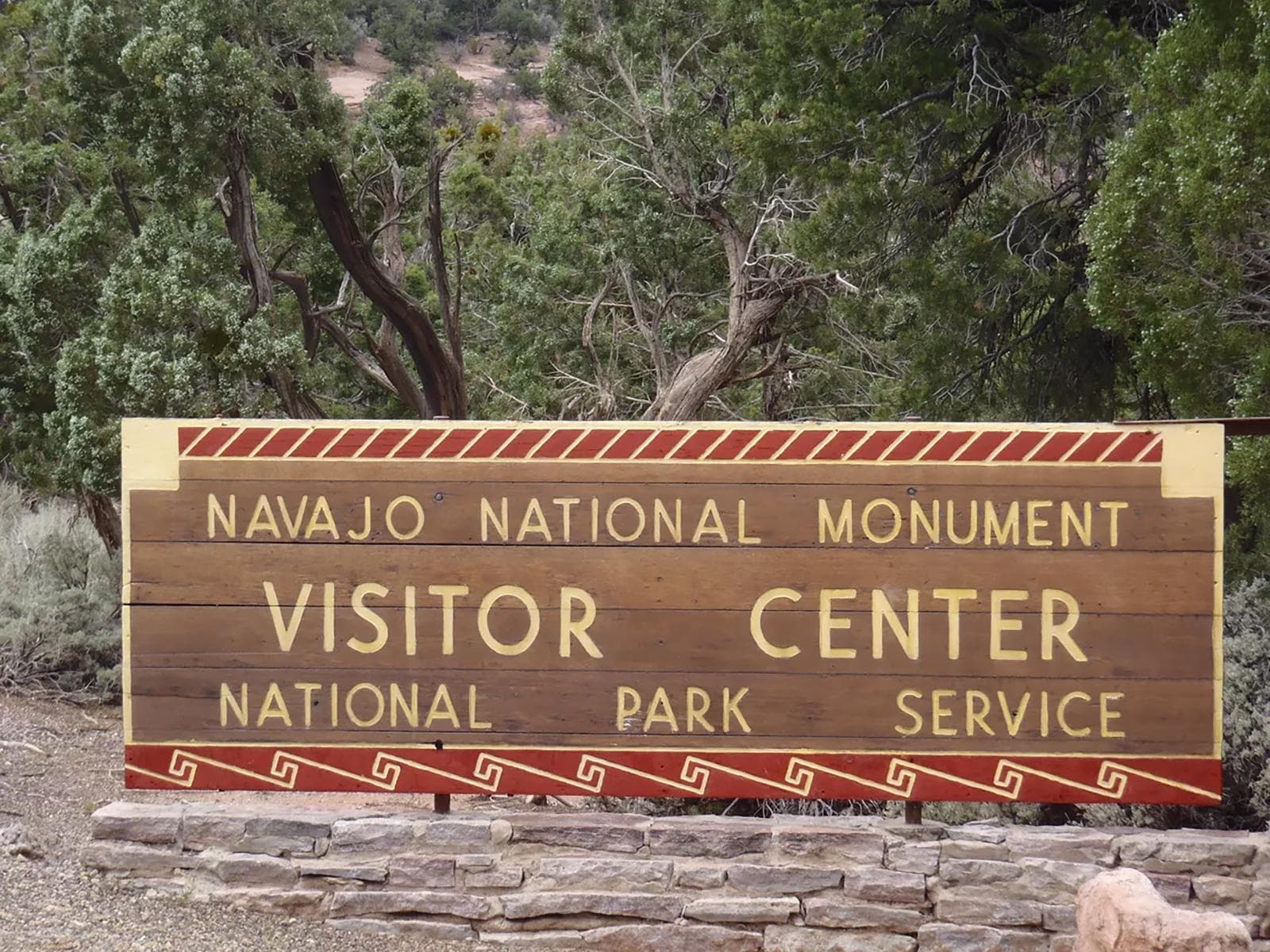 Visitor Center Sign at Navajo National Monument