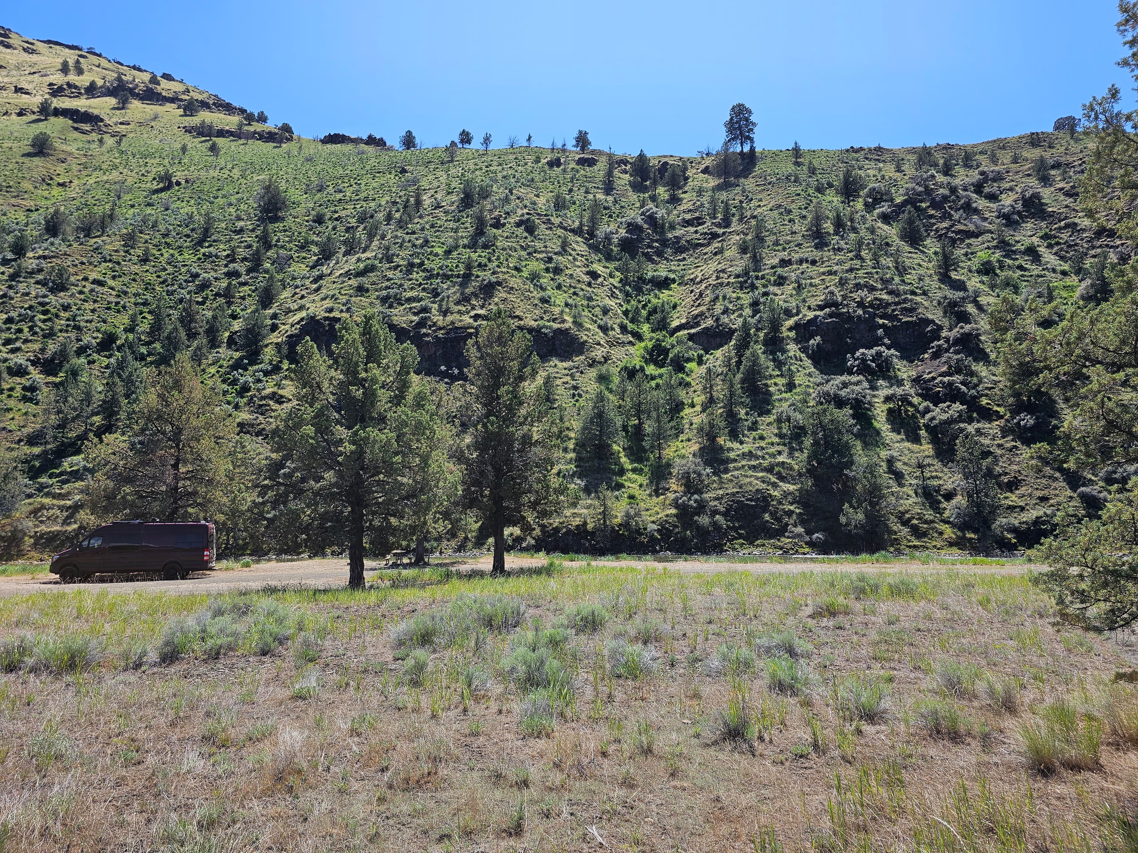 Springtime view of Big Bend Campground