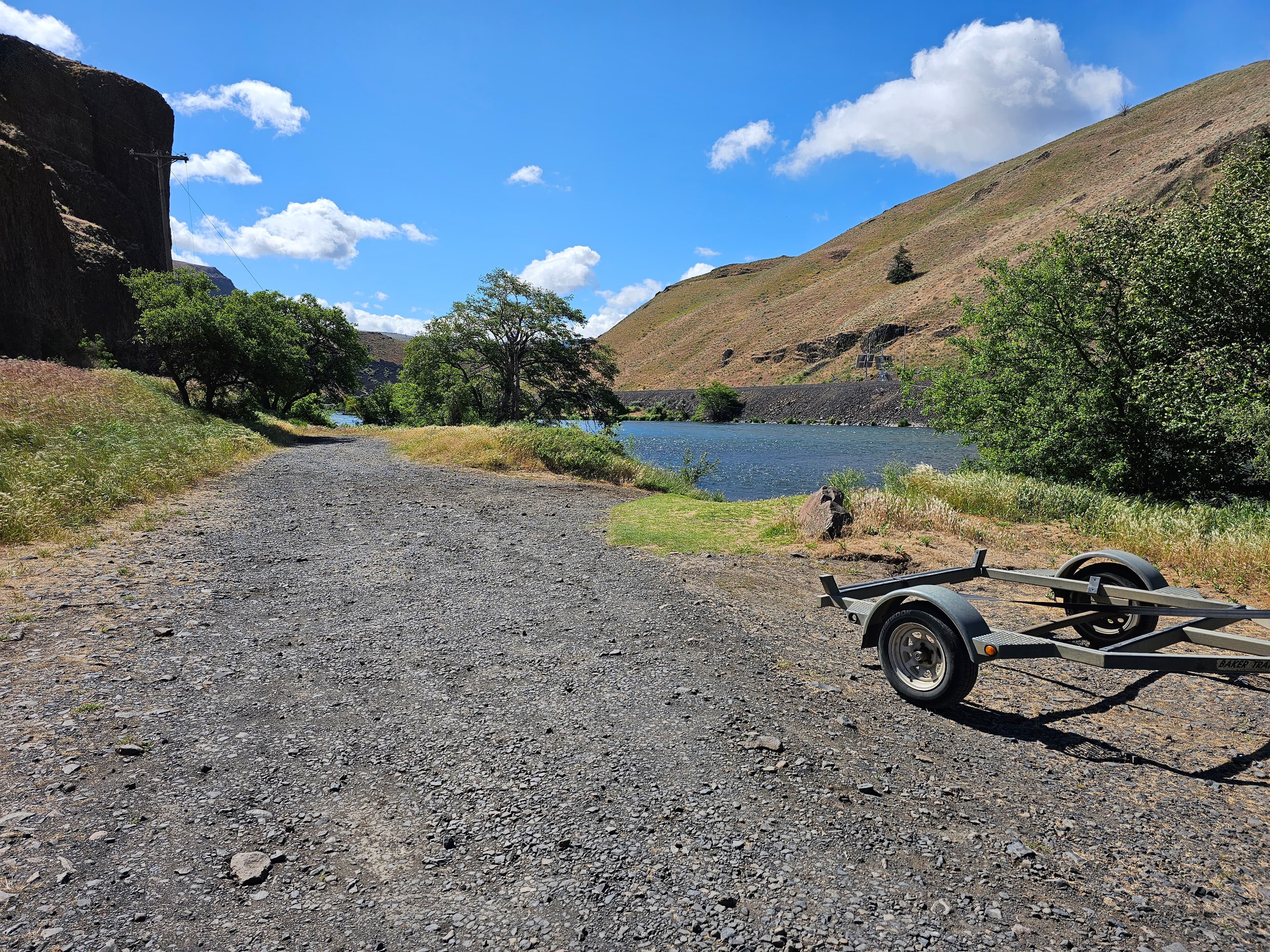 Primitive boat ramp at Nena Day Use Area