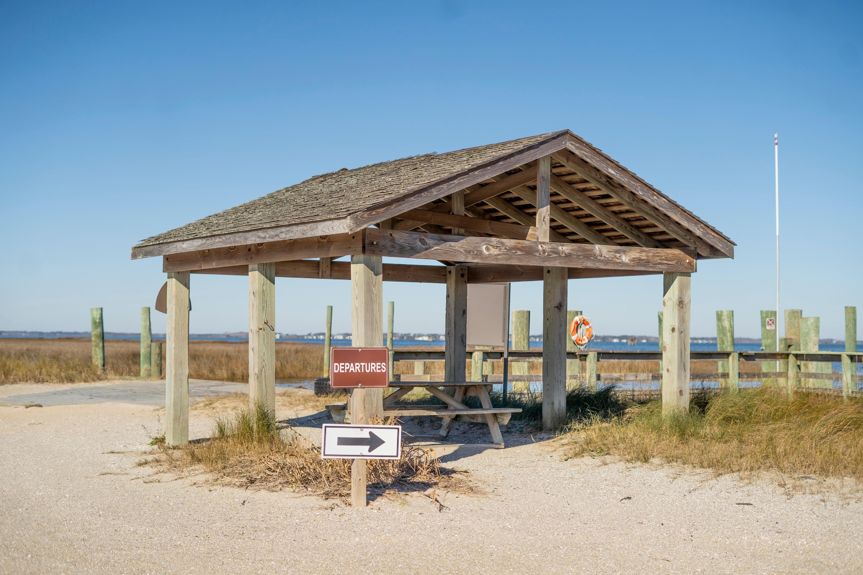 Shade Shelter at Great Island