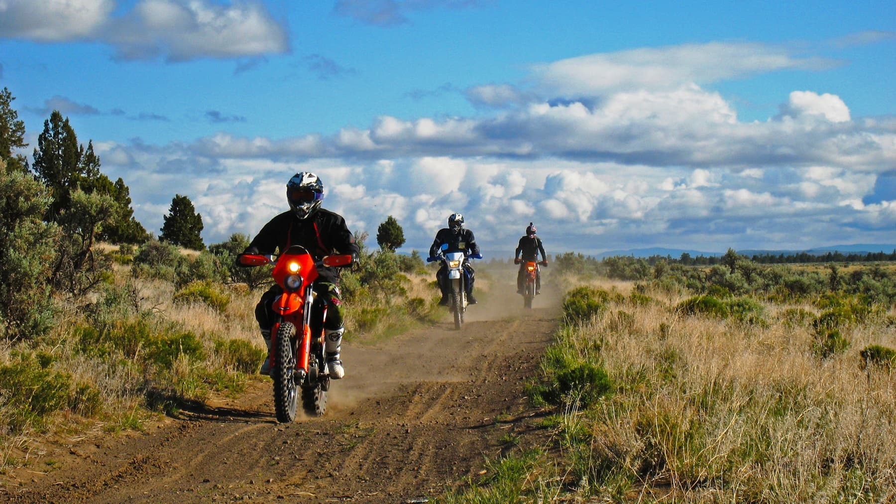 Motorcycling at Cline Buttes
