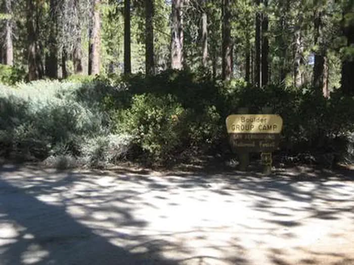 Boulder Group Campground Sign