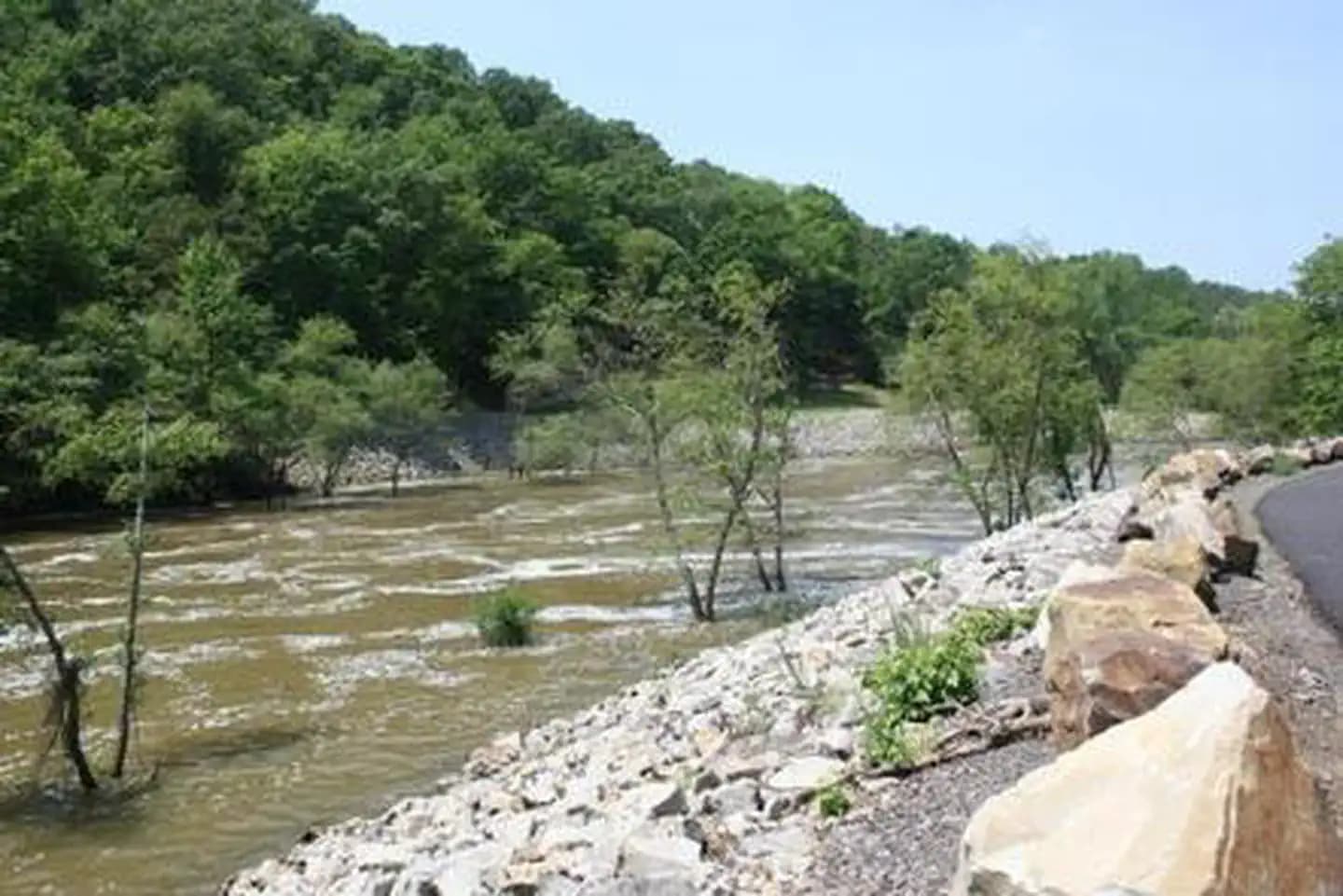 Fourche LaFave river from the campground.
