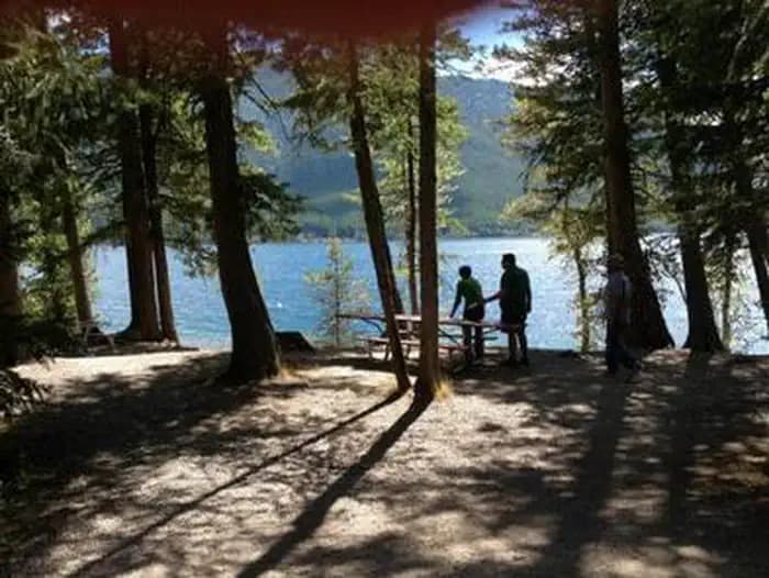 APGAR campsite photo on the shore of Lake McDonald