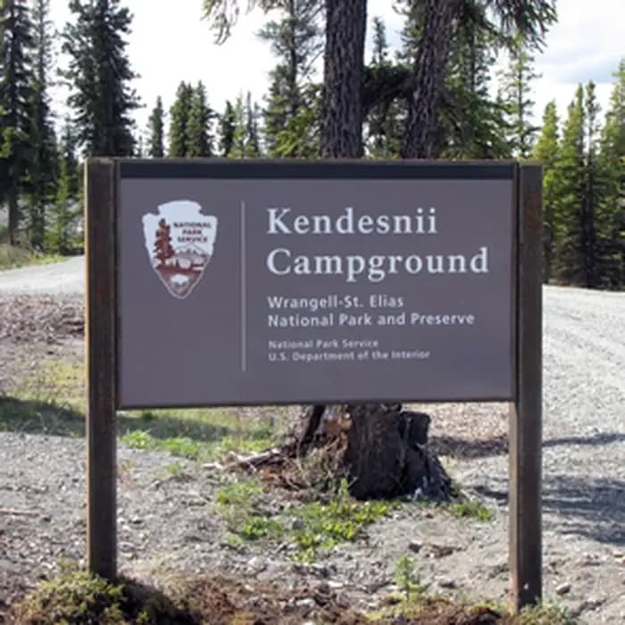 Kendesnii Campground Entrance