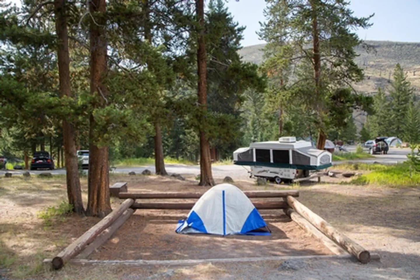 Tower Fall Campground tent