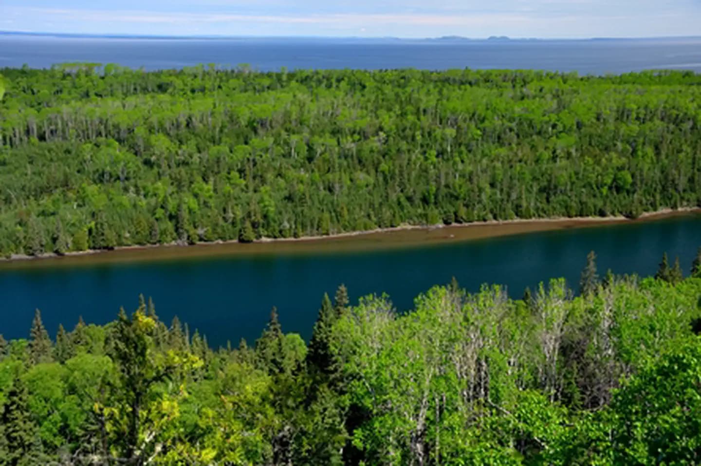 Aerial View of Duncan Bay Narrows