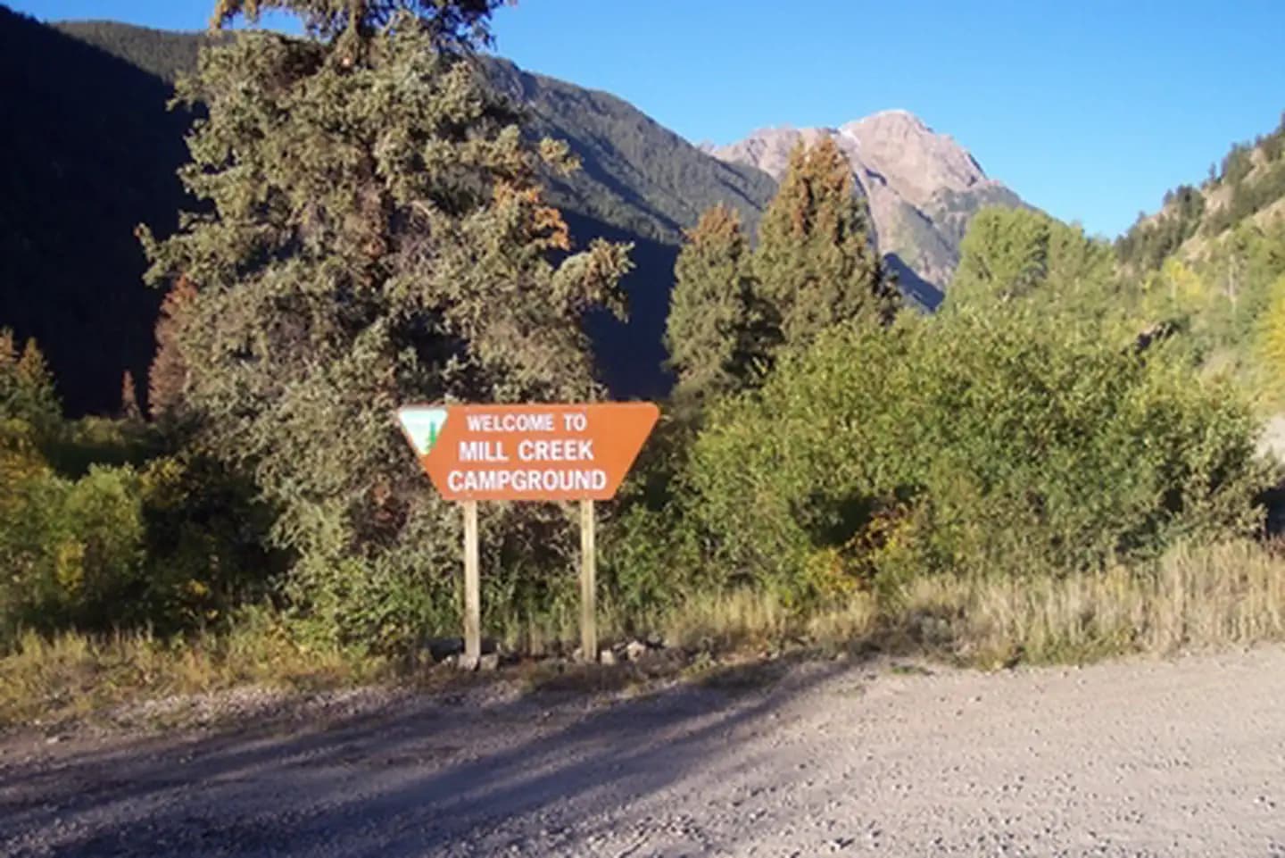 Mill Creek Campground sign