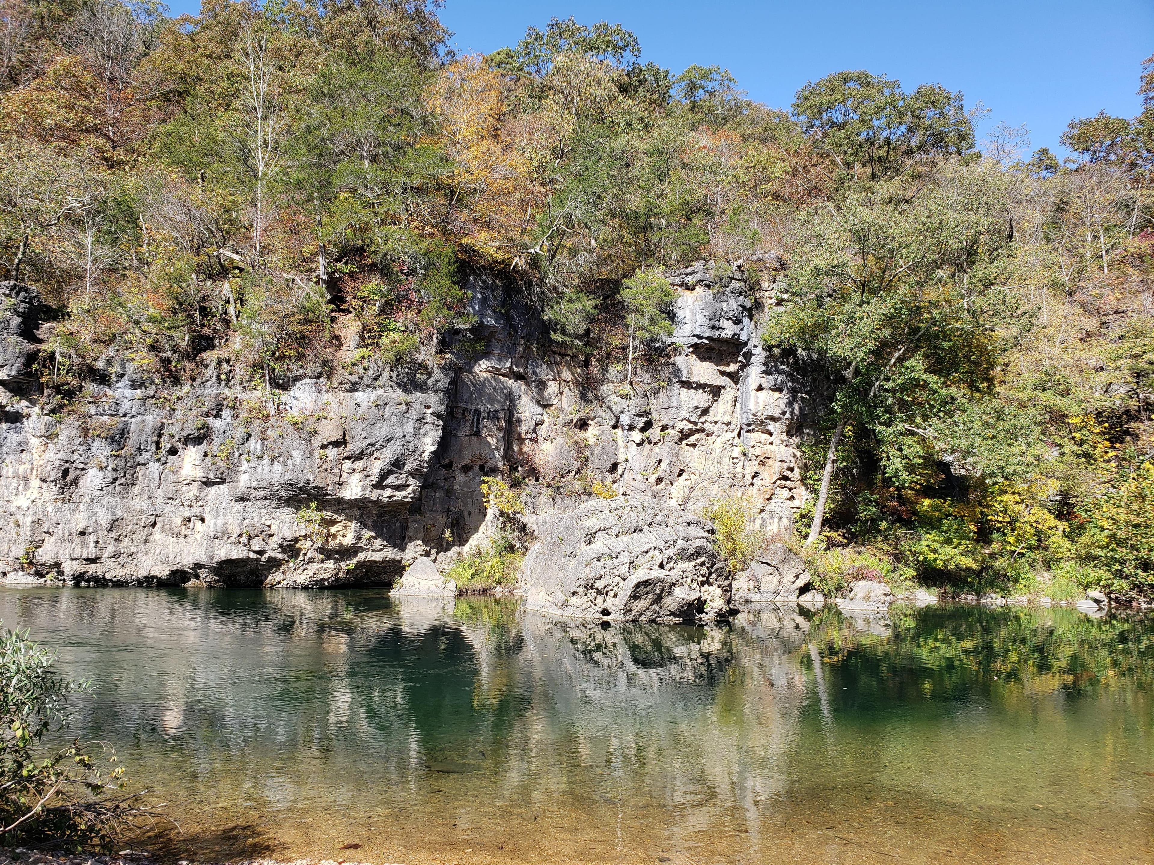 After a long day of Ozark heat, swimming holes like this are a welcome sight.