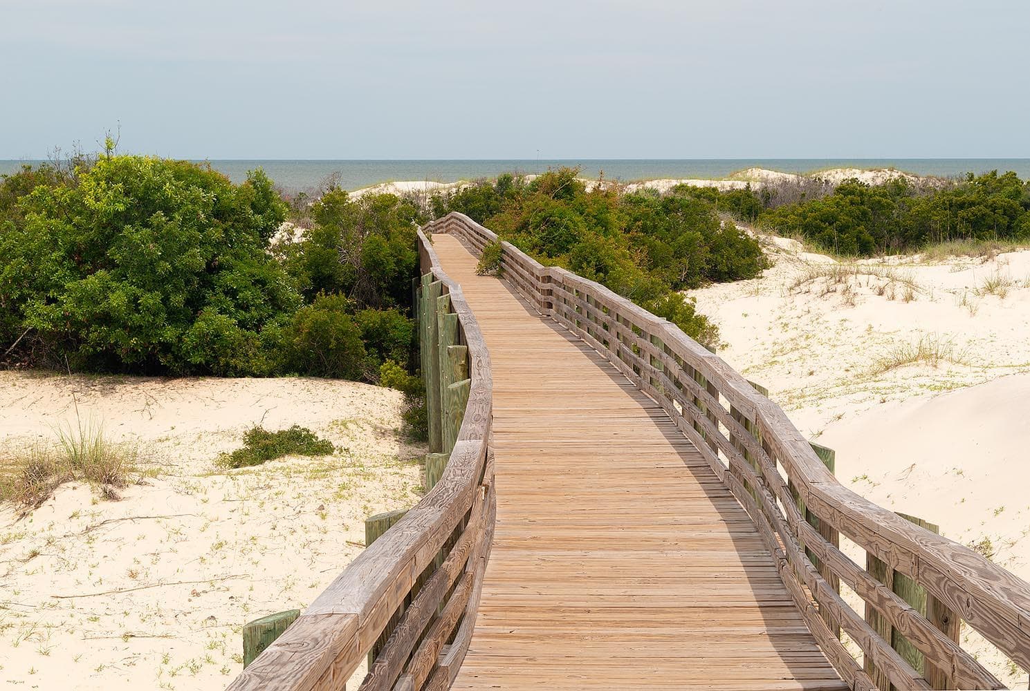 Sea Camp boardwalk to the beach