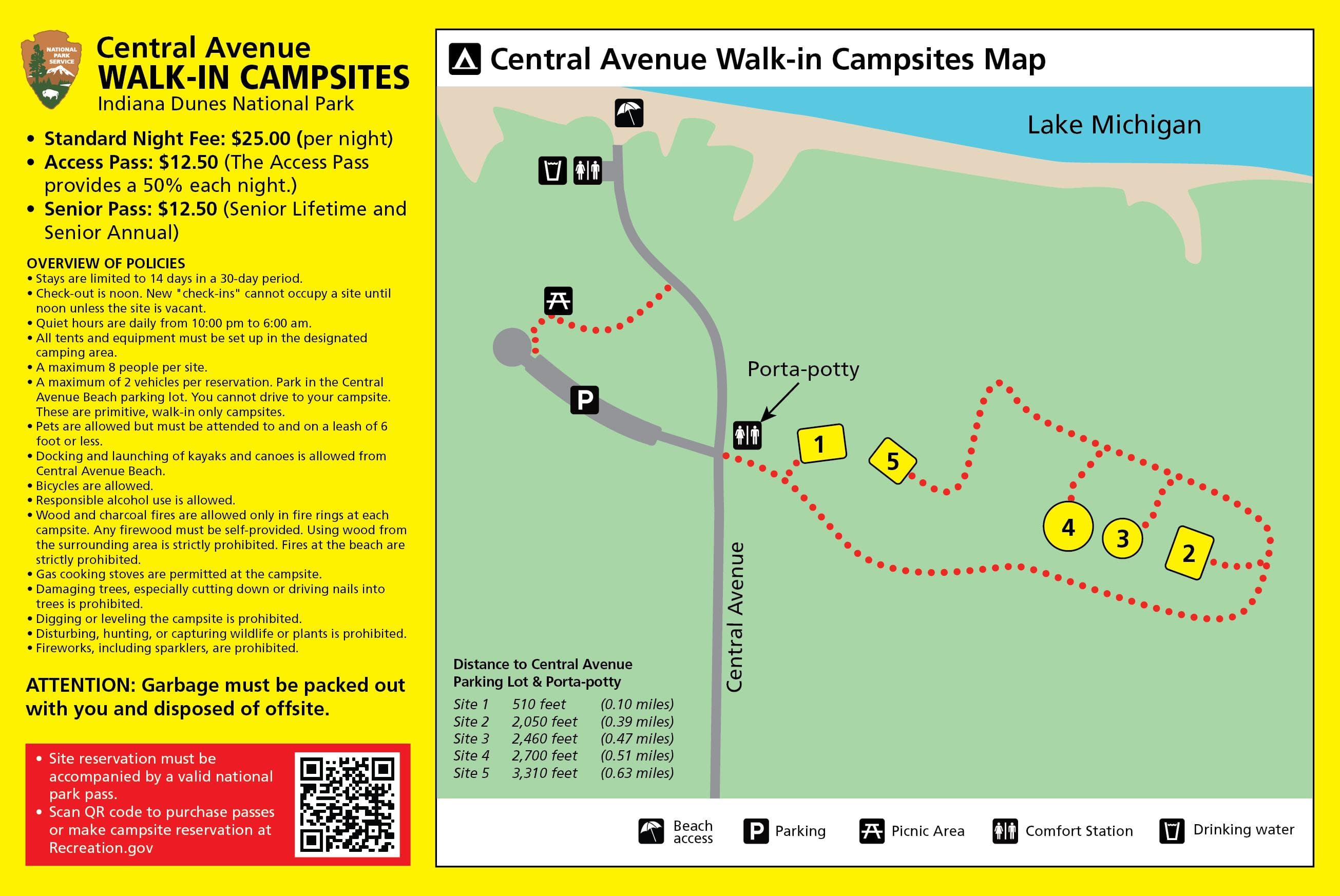 Central Avenue Walk-in Sites