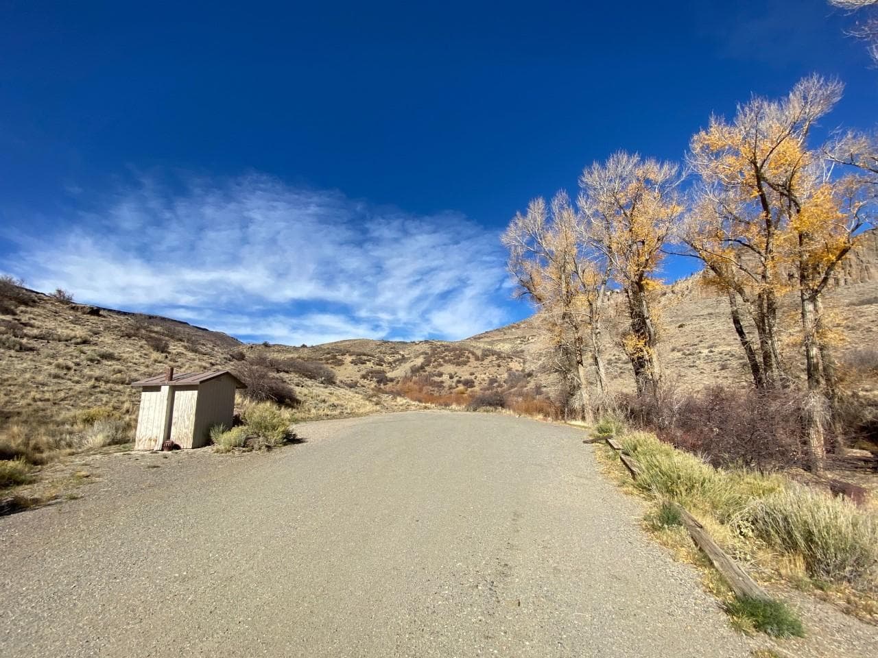 Red Creek Campground Group Site Parking Area and Vault Toilet