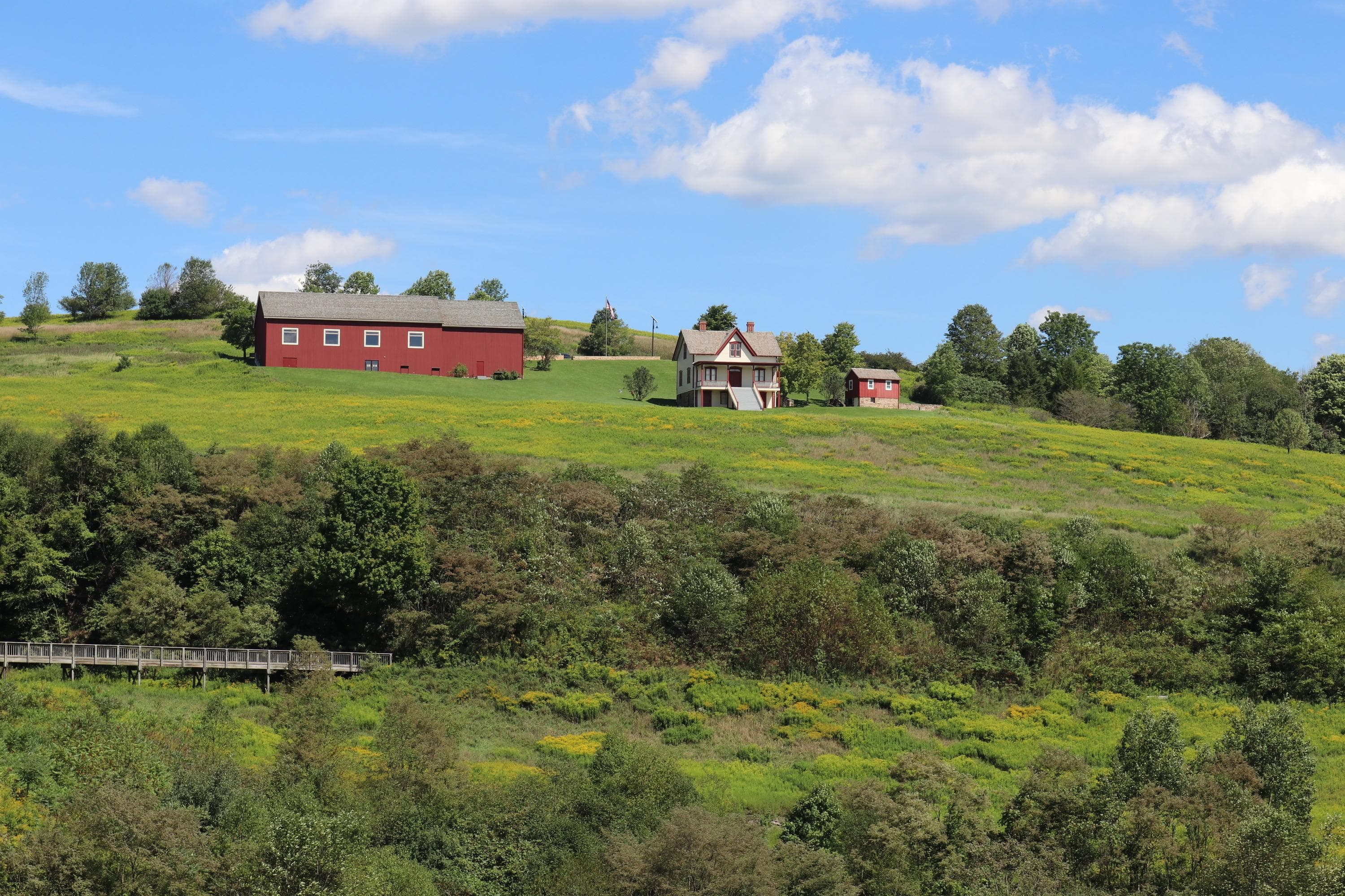 The Visitor Center and Lake View House