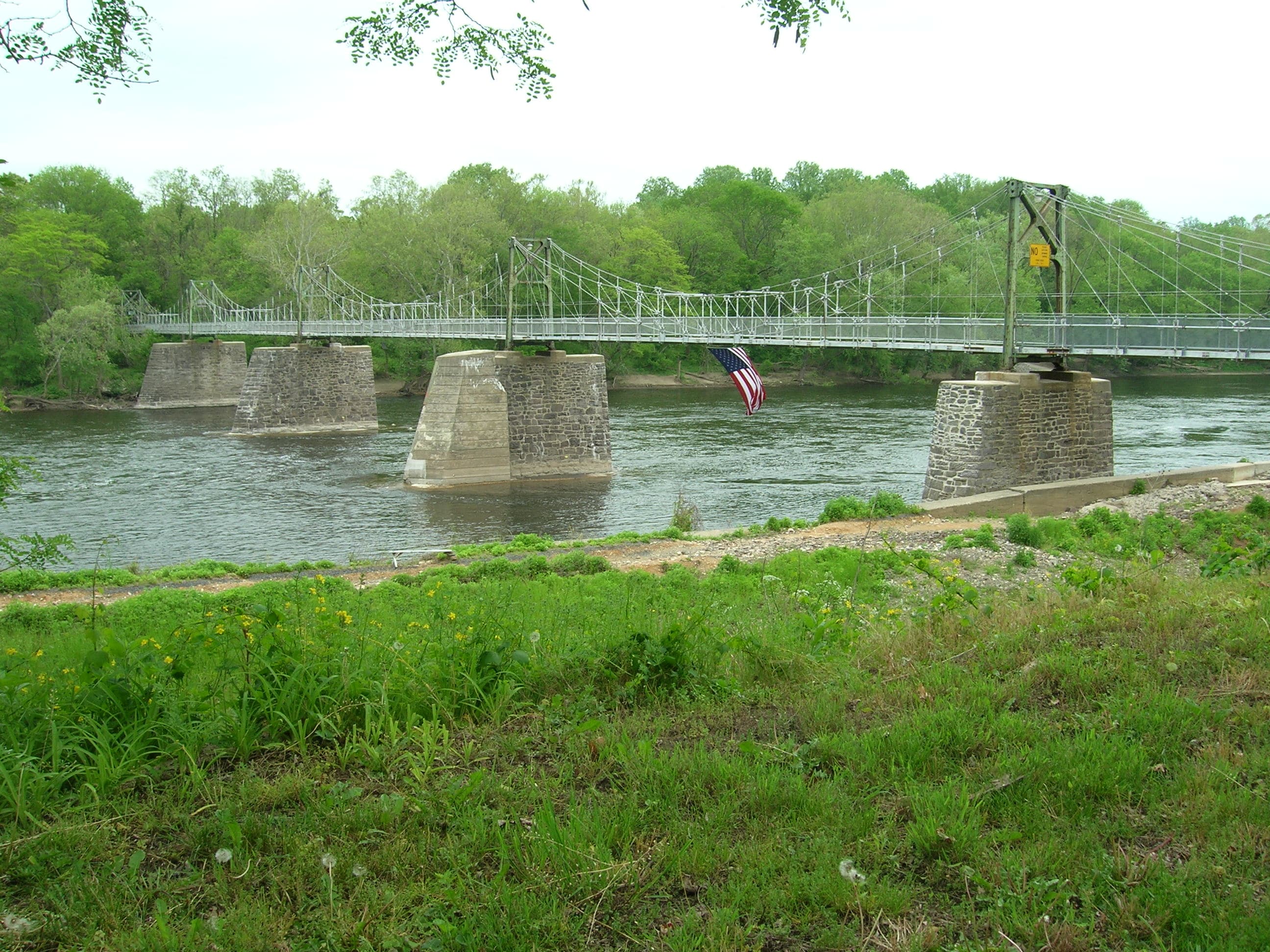 The Bridge from Lumberville, PA to Bulls Island Recreation Area, NJ