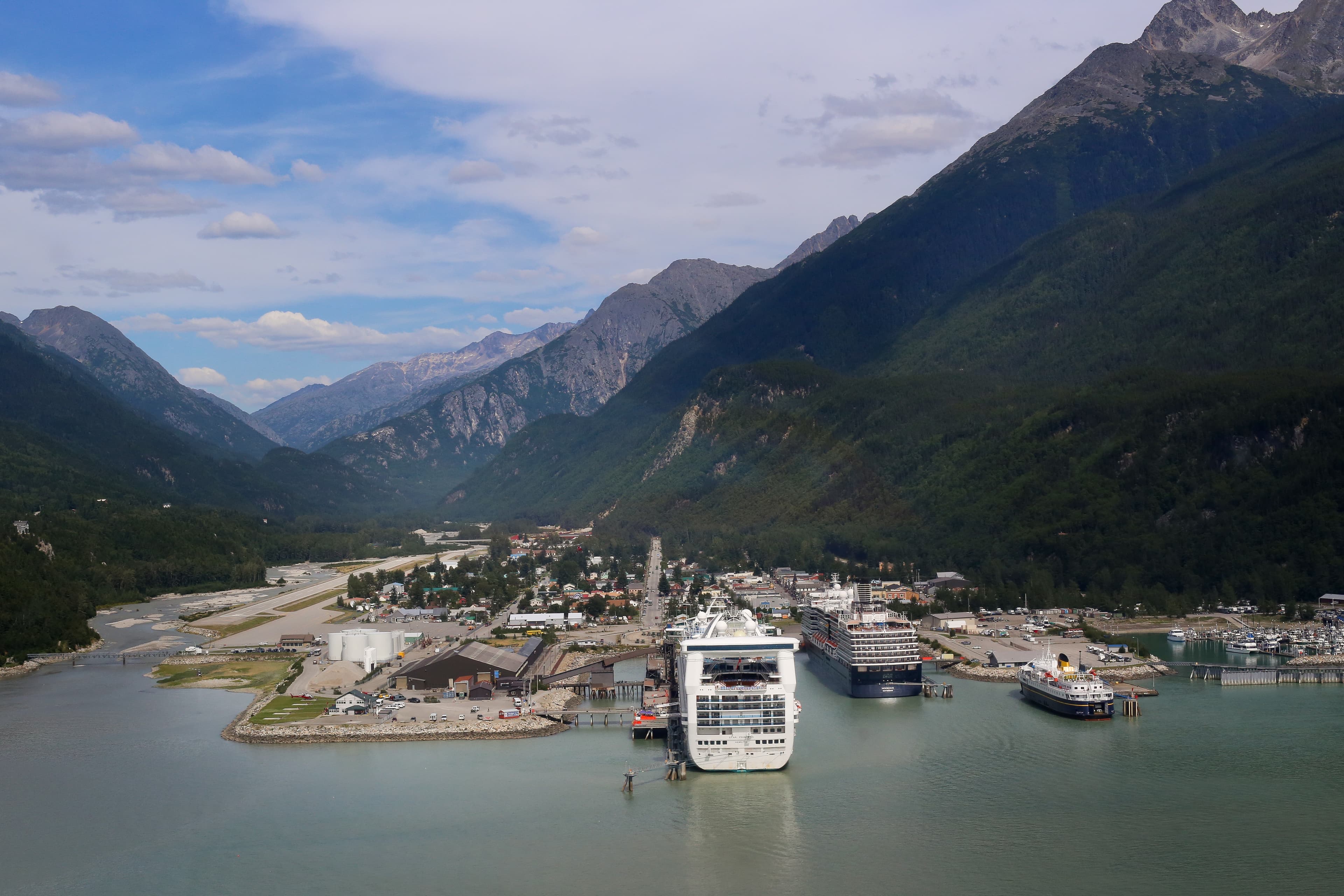 The historic district in Skagway, Alaska is one of three units of the park in Alaska.