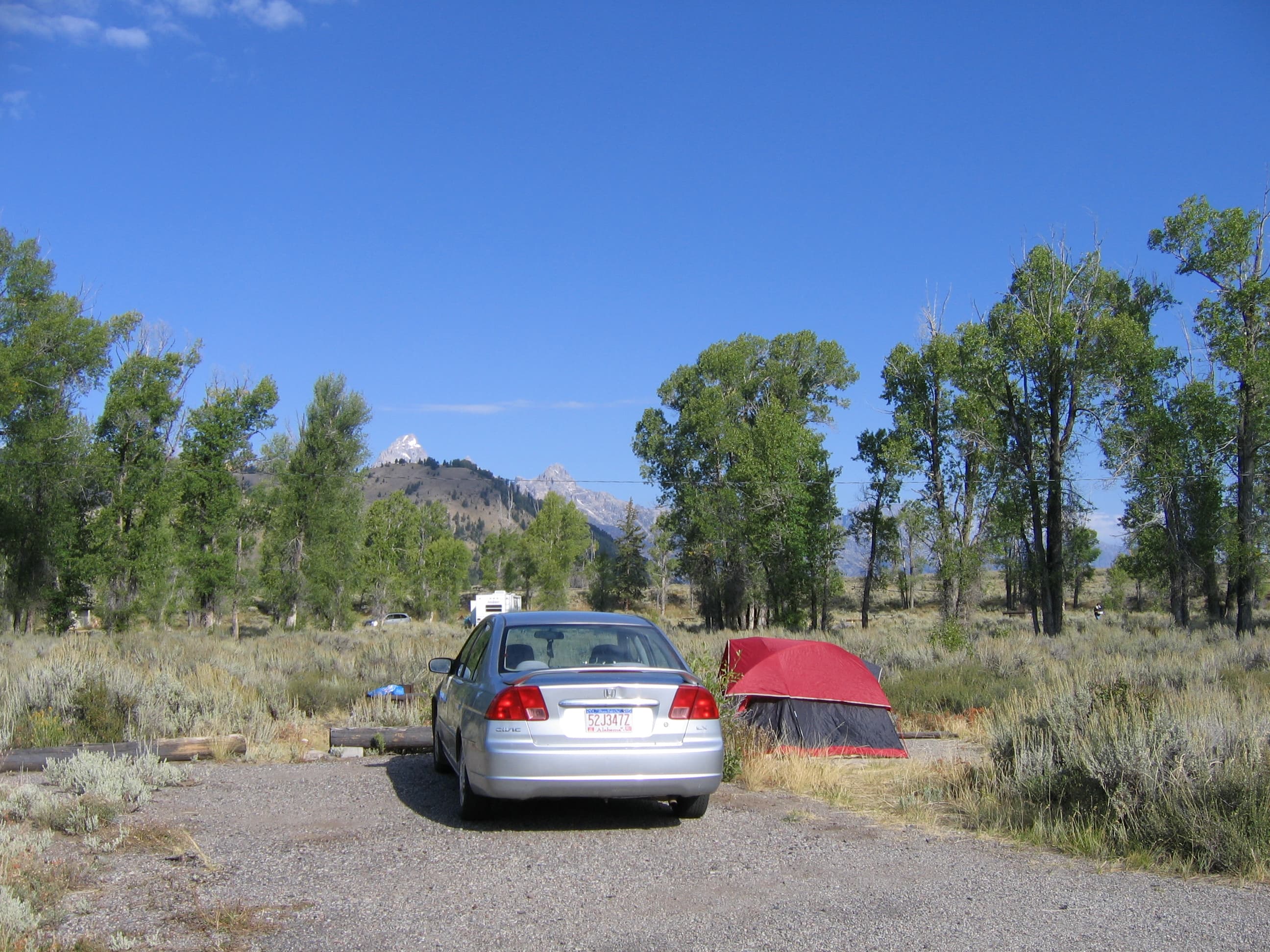 Tents are welcome at the Gros Ventre Campground