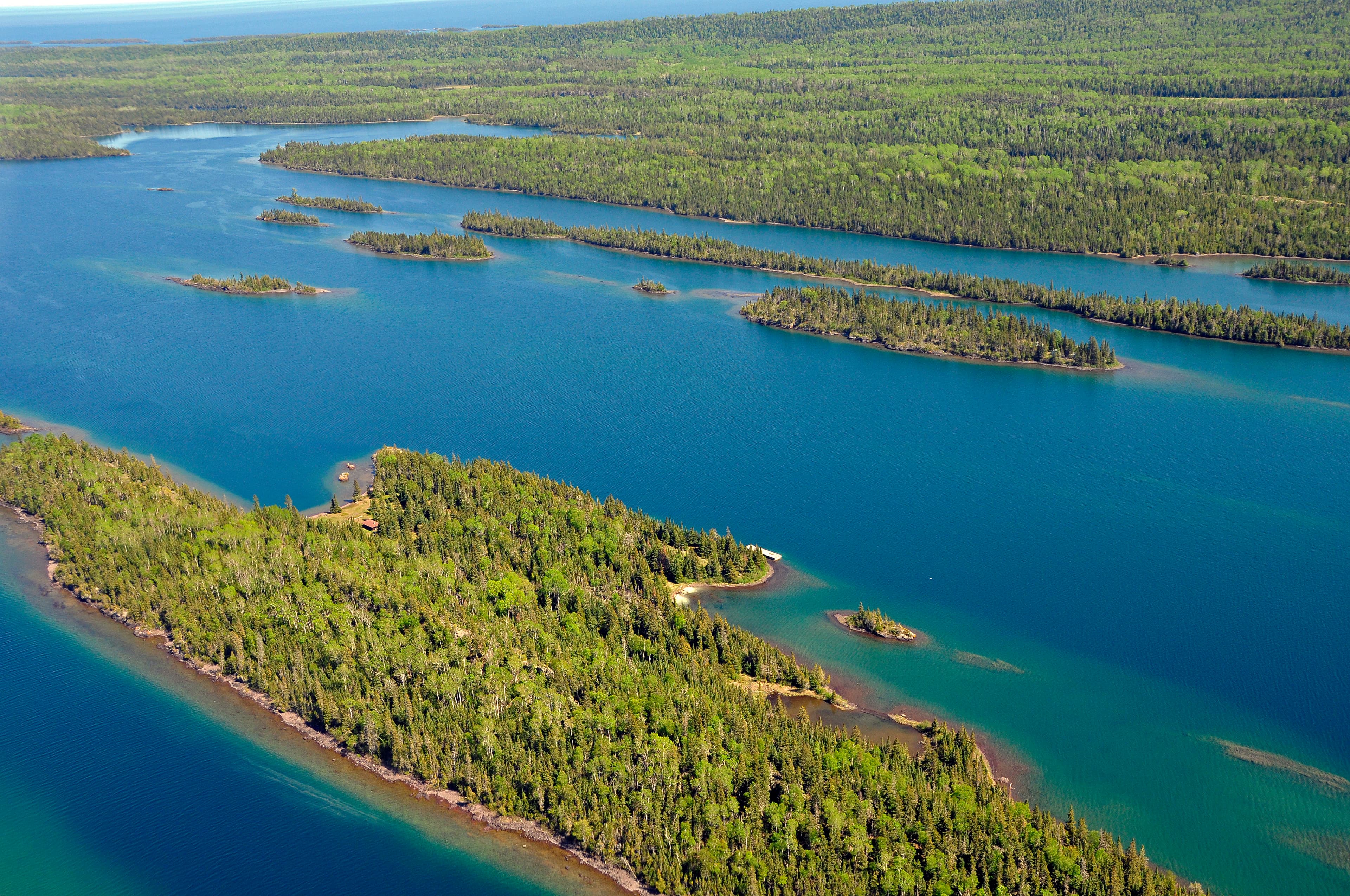 Belle Isle sits off the main island of Isle Royale and offers boaters and paddlers a hub to explore the northeast waterways.