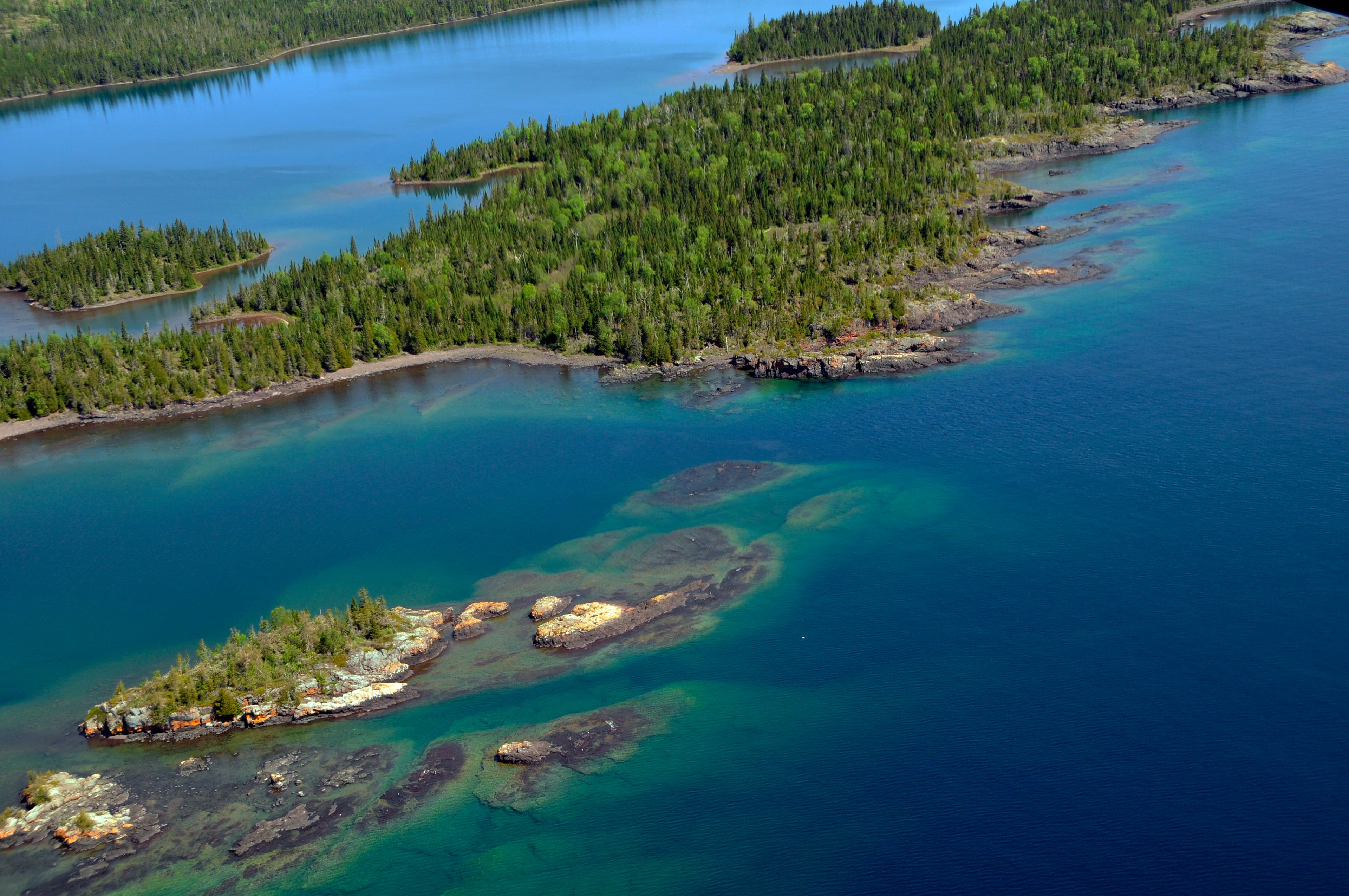 West Caribou Island is a popular campground for boaters.