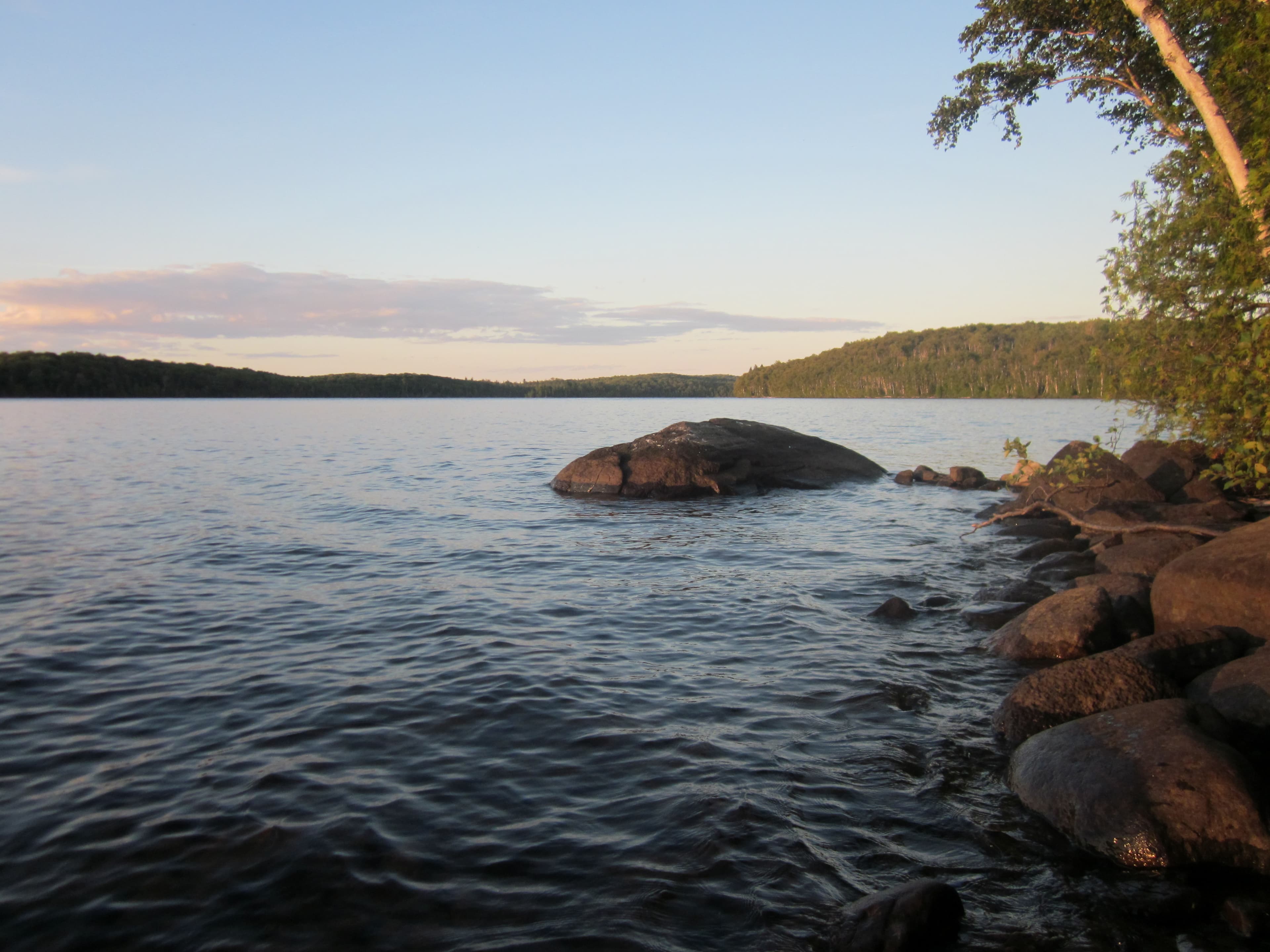 South Lake Desor Campground is a great place for sunsets.