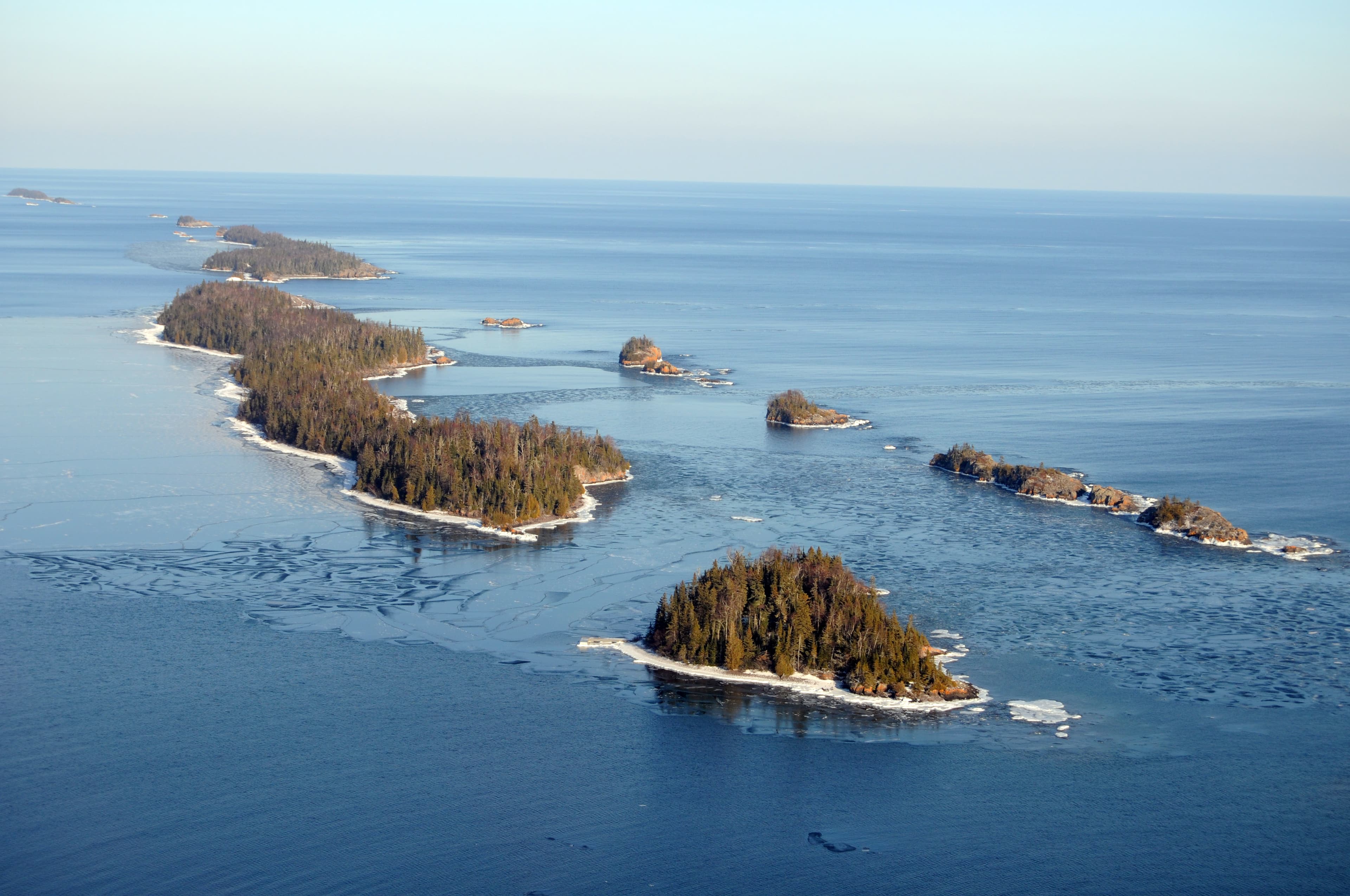 Some of the park's 36 campgrounds can be found on small islands.