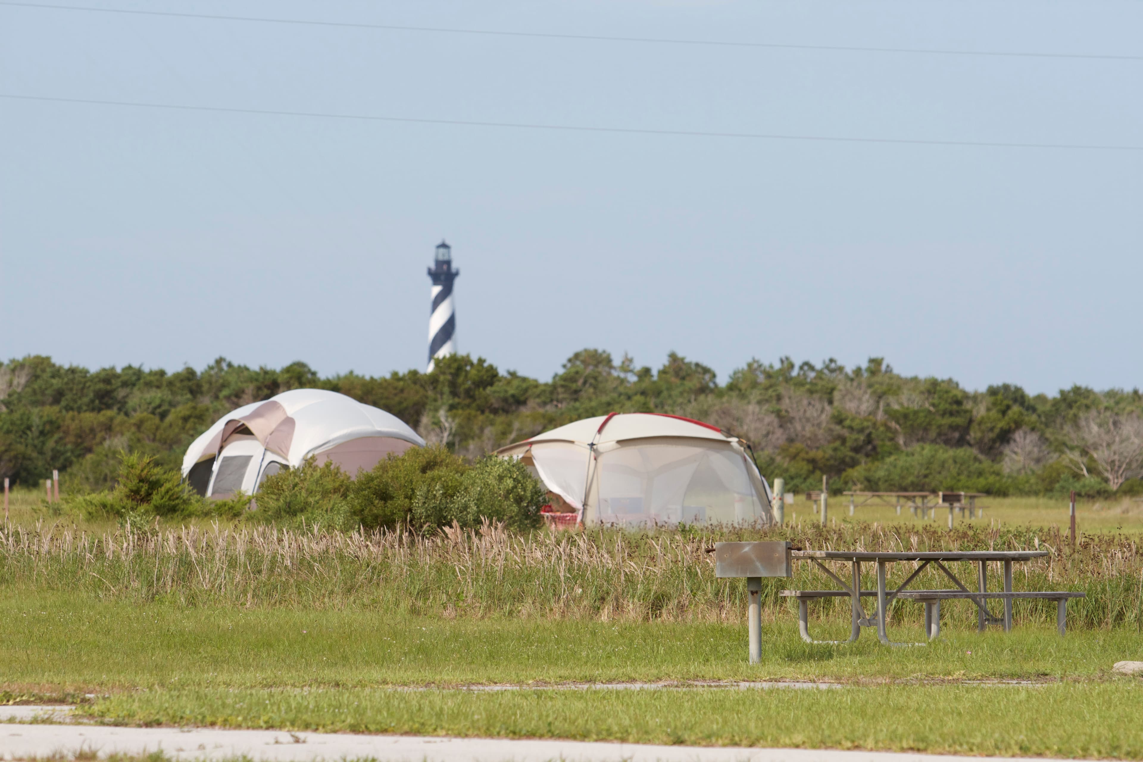 Camping at Cape Point Campground provides quick access to Cape Point and the Cape Hatteras Lighthouse.