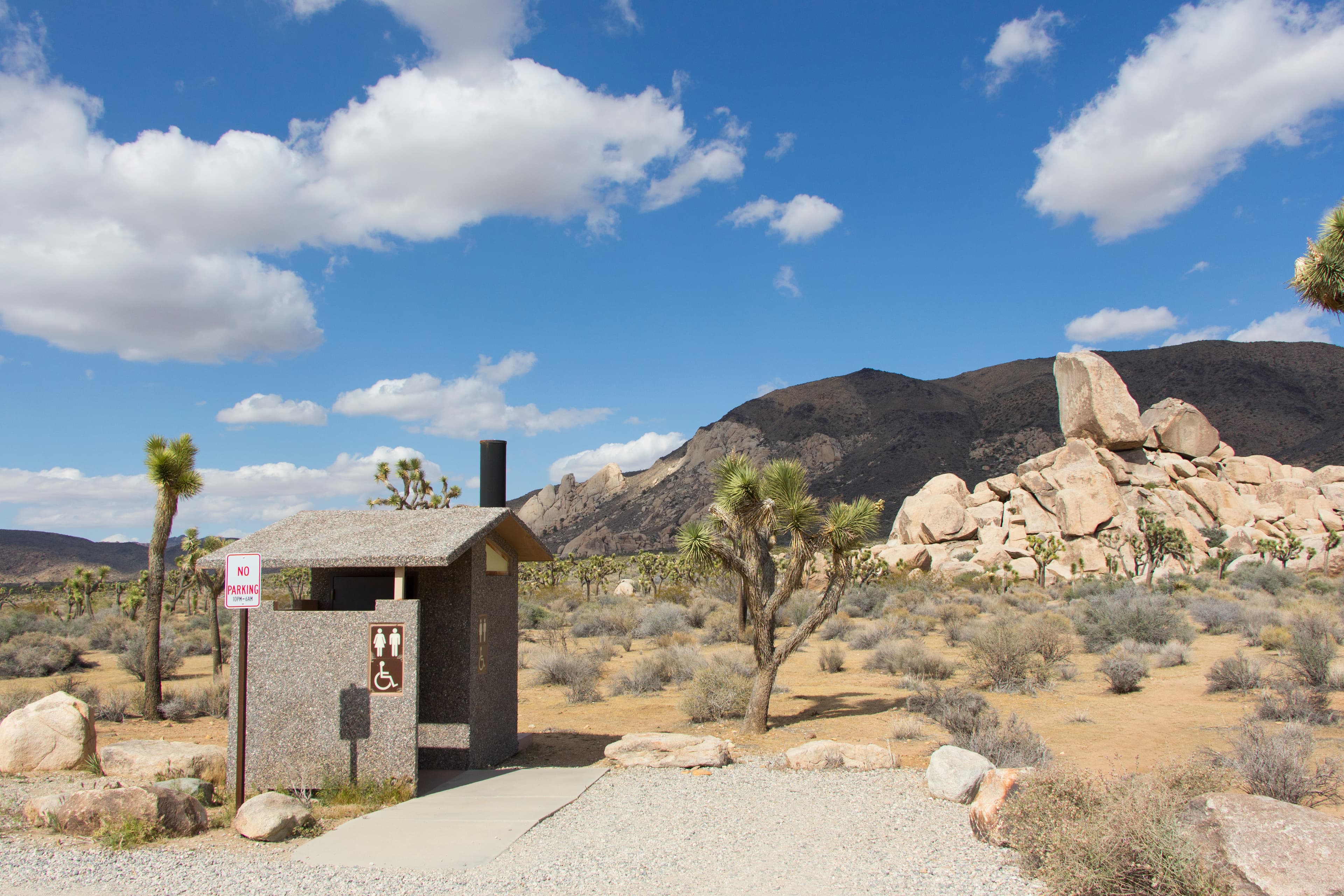 Ryan Campground has vault toilets and no water.